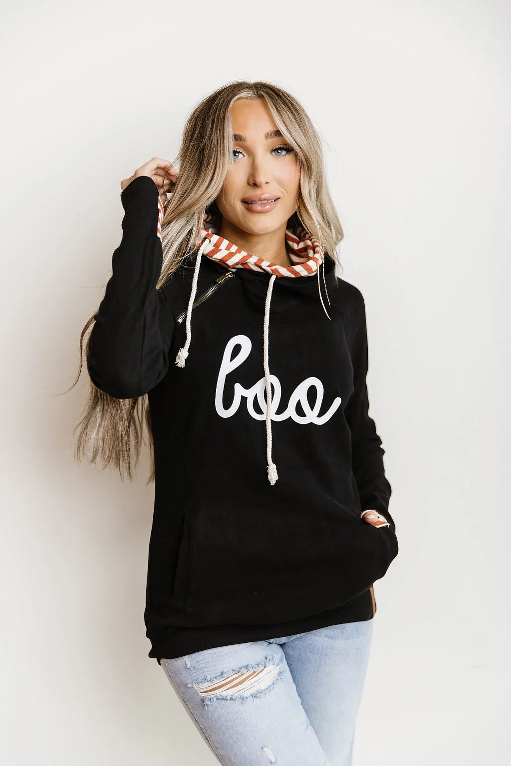 DoubleHood Sweatshirt - Boo