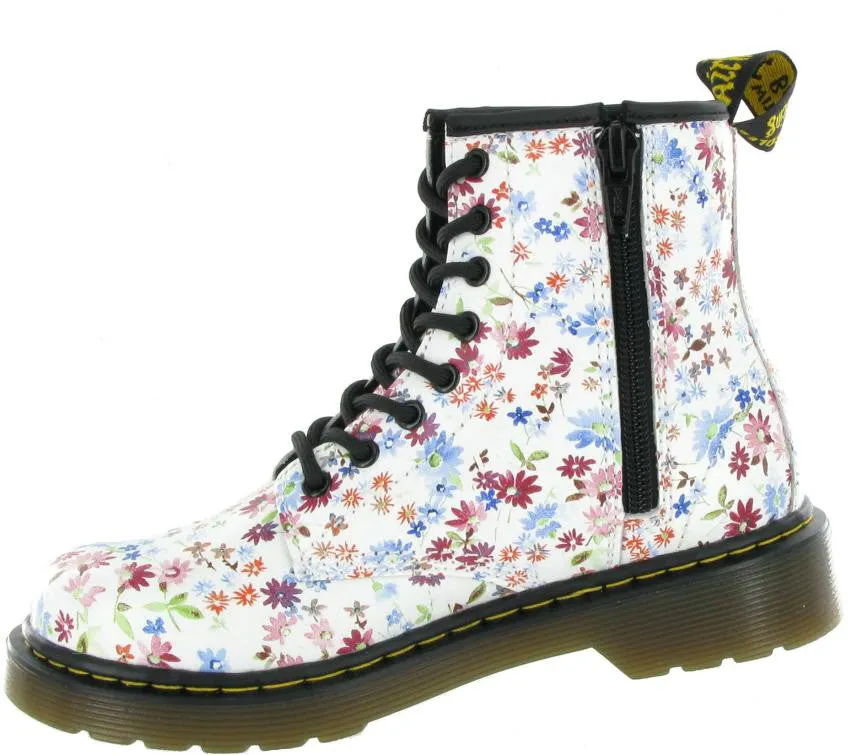 Dr. Martens Brooklee Blue Flowers - Kids' boots - Blue - Floral patterns