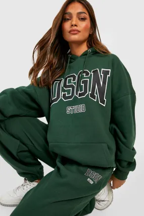 Dsgn Studio Collegiate Slogan Hooded Tracksuit