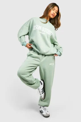 Dsgn Studio Slogan Print Sweatshirt Tracksuit