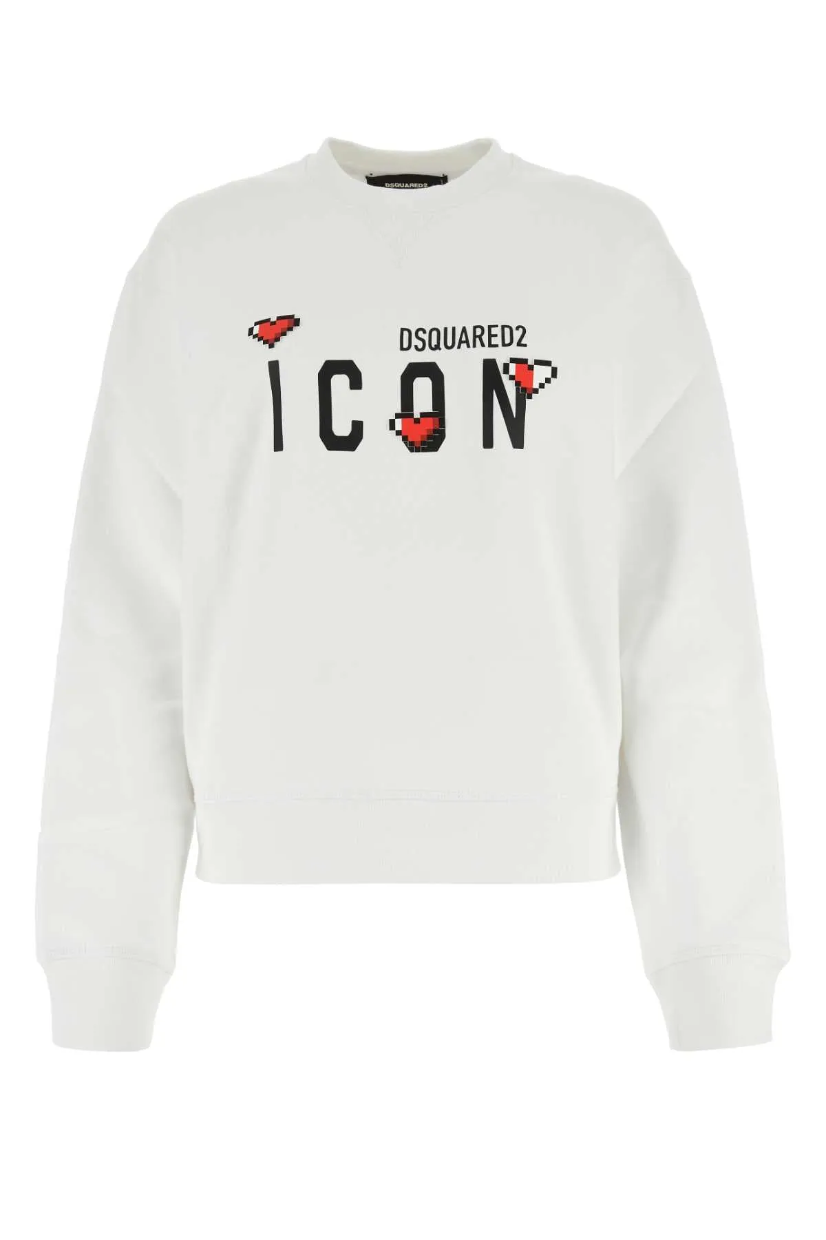 Dsquared White Cotton Sweatshirt