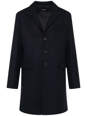 Dsquared2 Felted wool blend soft shoulder coat