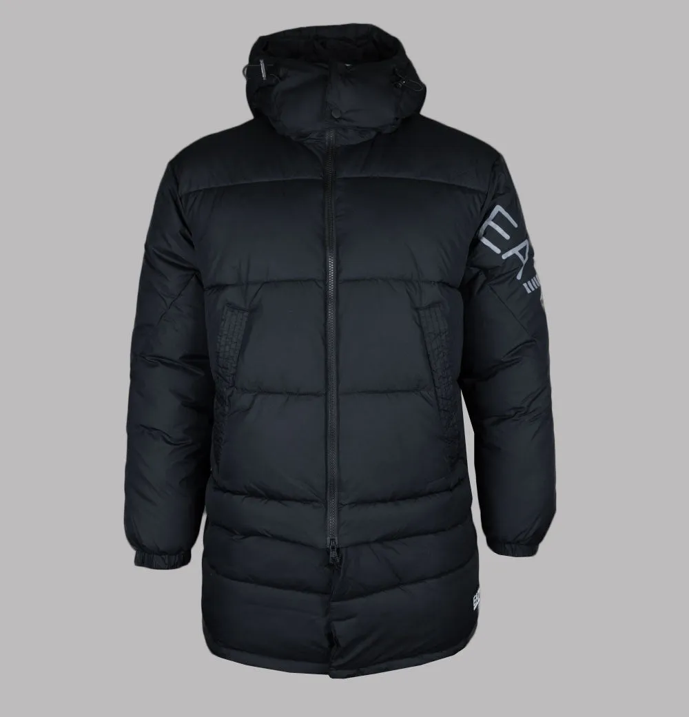 Emporio Armani EA7 Black Puffer Coat Jacket