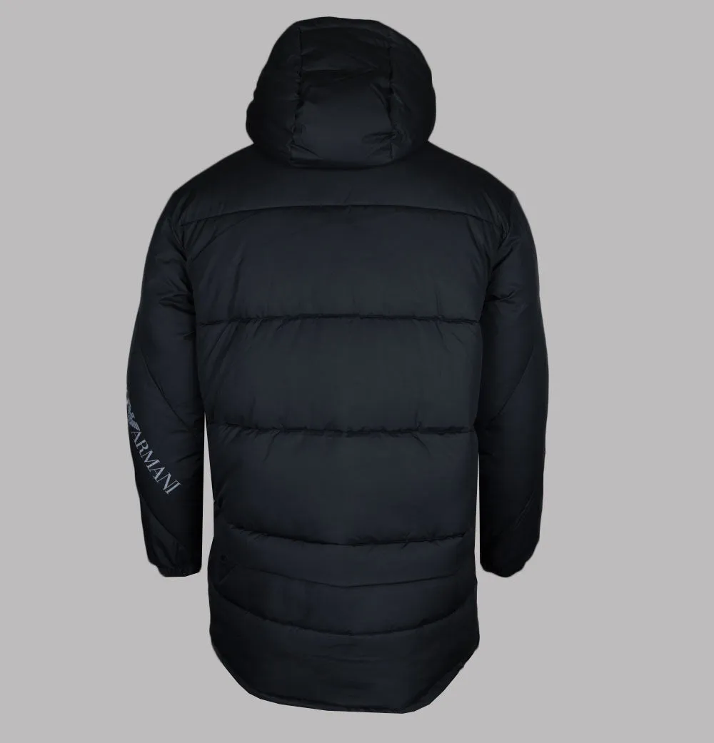 Emporio Armani EA7 Black Puffer Coat Jacket