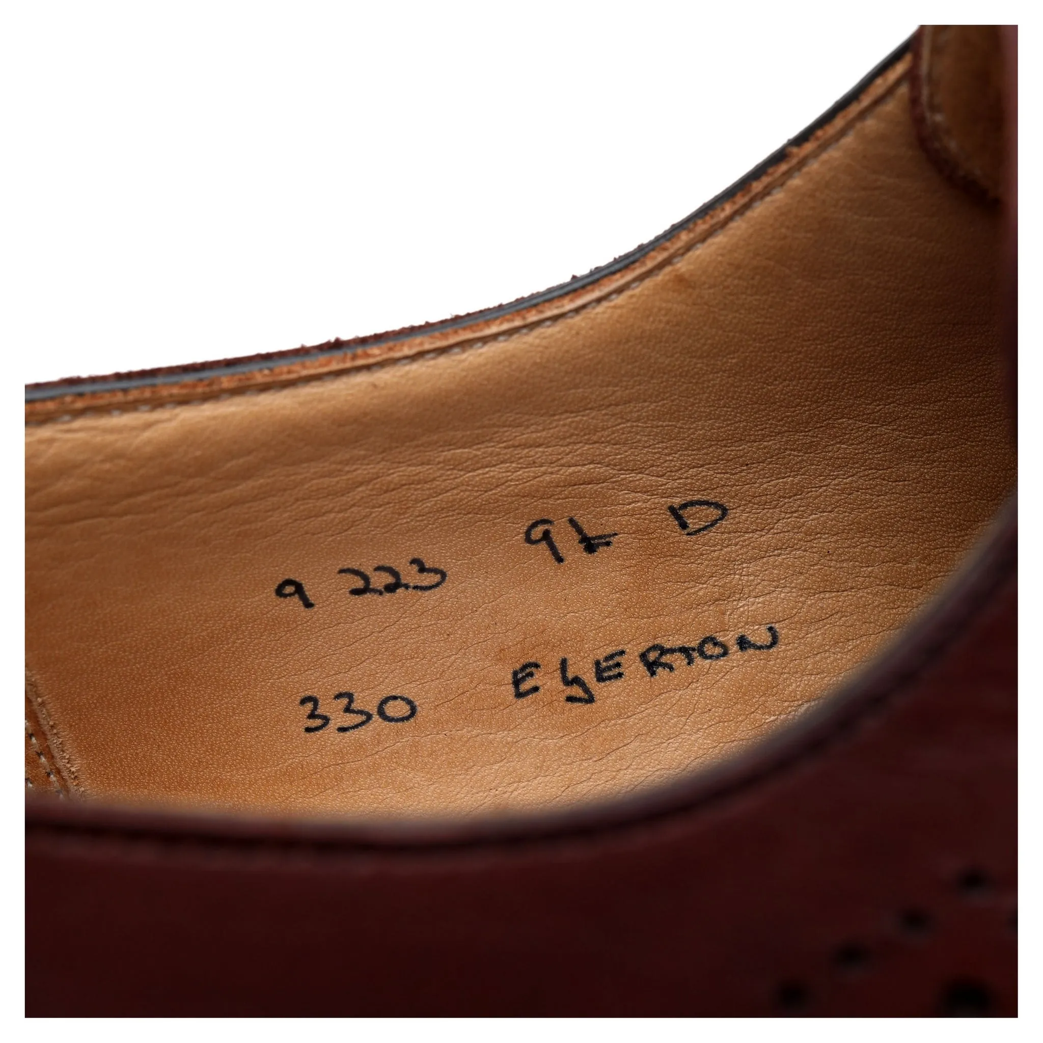 'Egerton' Brown Leather Derby UK 9.5 D