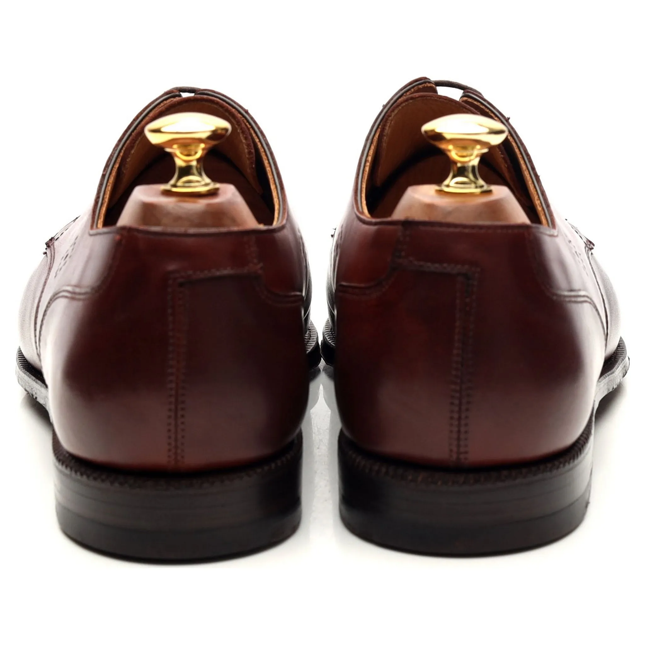 'Egerton' Brown Leather Derby UK 9.5 D