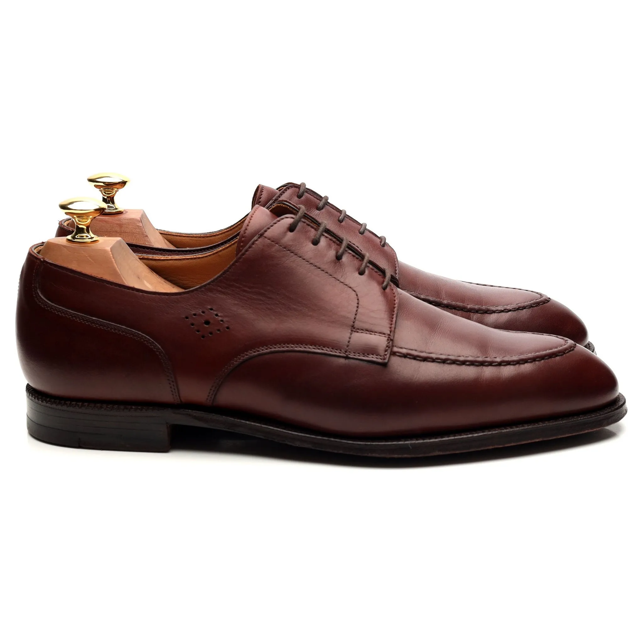 'Egerton' Brown Leather Derby UK 9.5 D