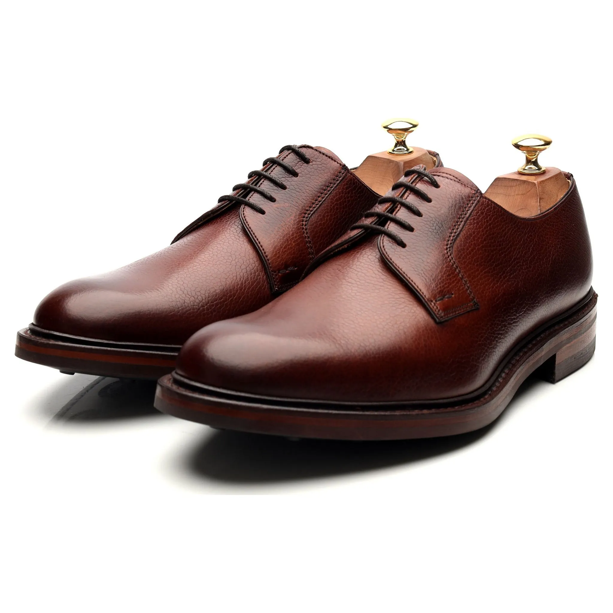 'Elton' Brown Leather Derby UK 9 G