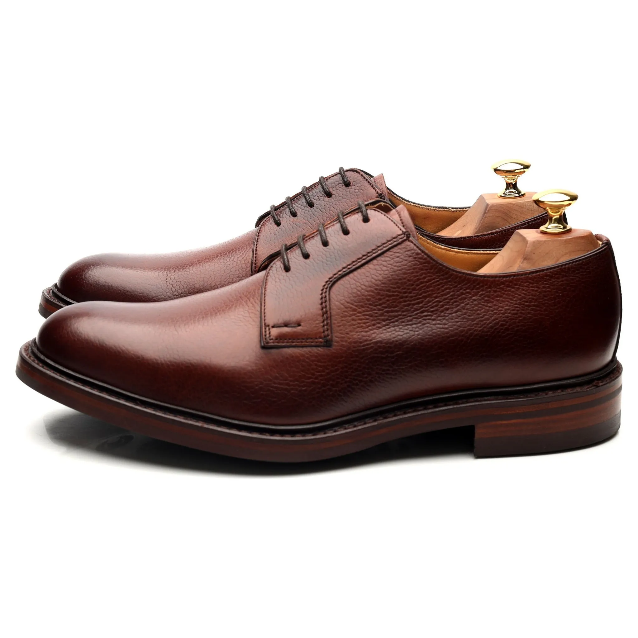 'Elton' Brown Leather Derby UK 9 G