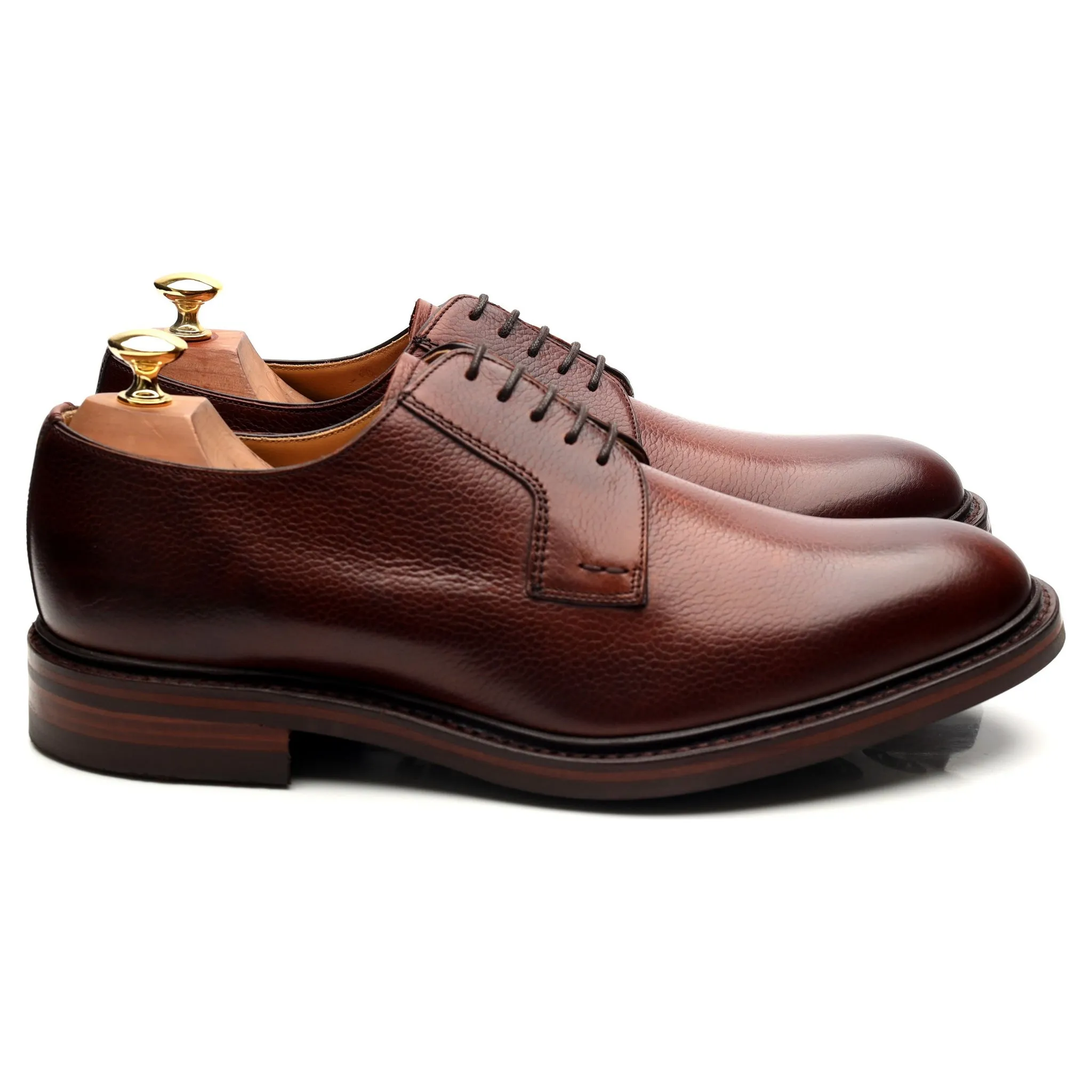 'Elton' Brown Leather Derby UK 9 G