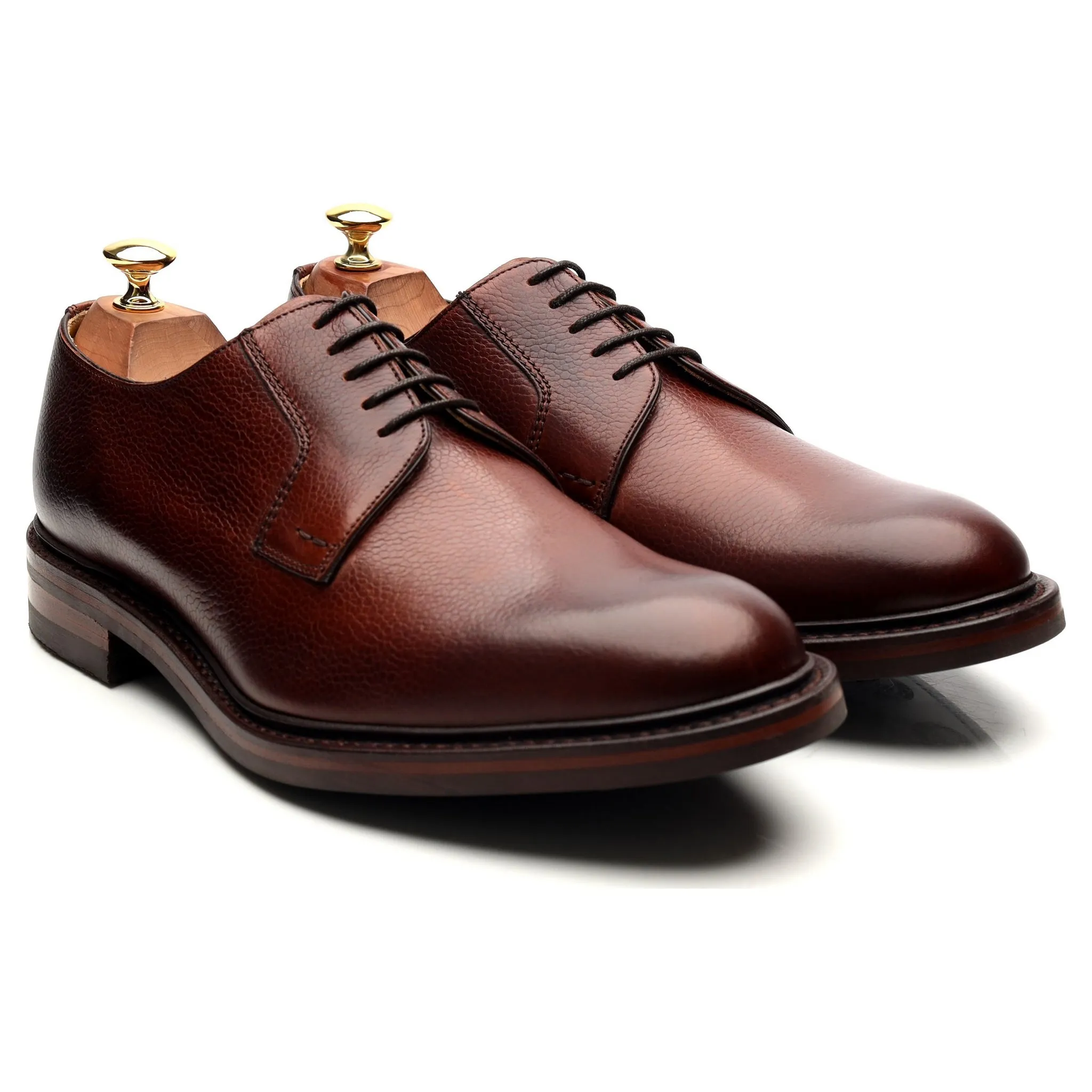 'Elton' Brown Leather Derby UK 9 G