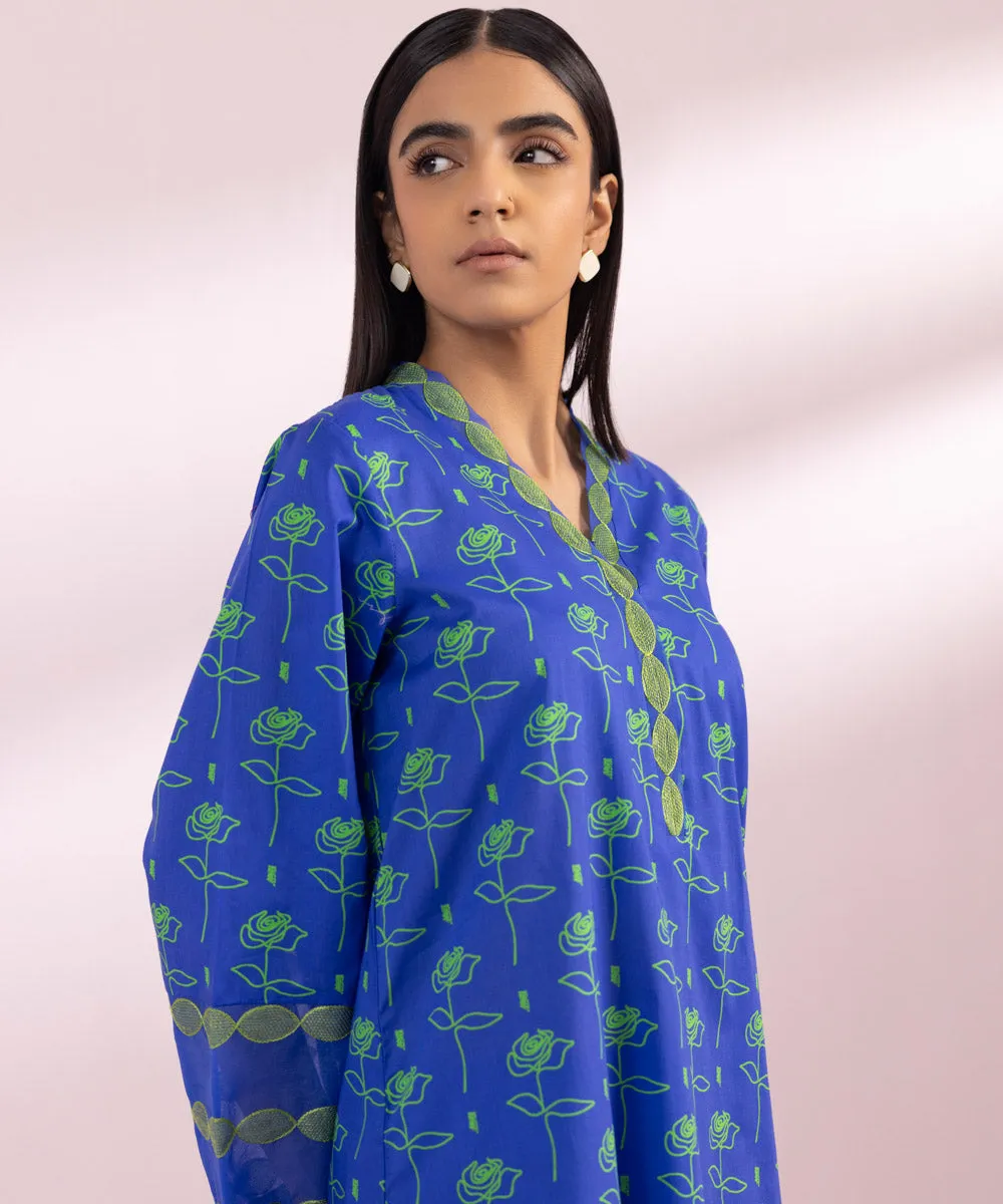 Lawn Shirt with Embroidered Details