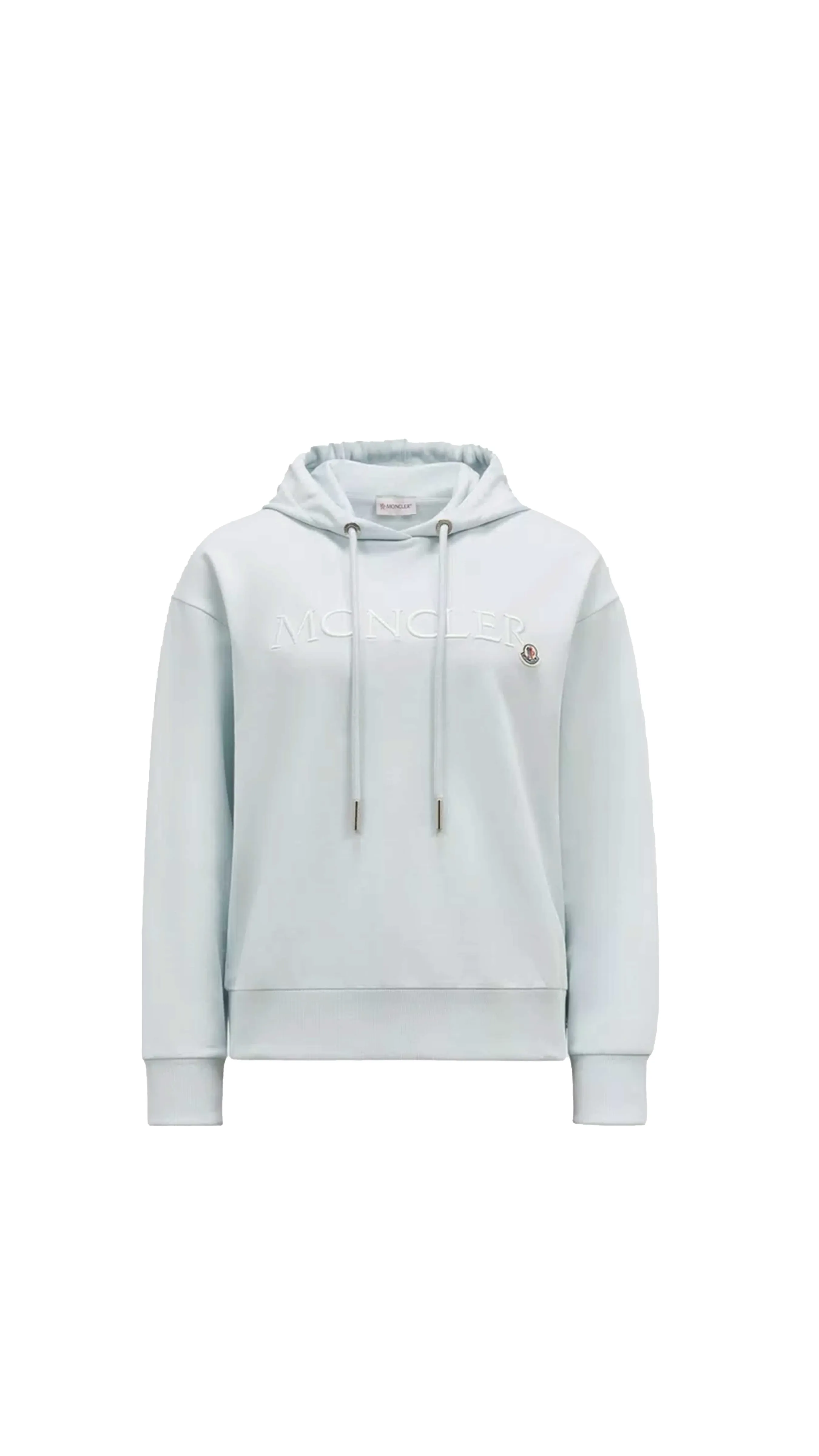 Light Blue Sweatshirt with Embroidered Logo