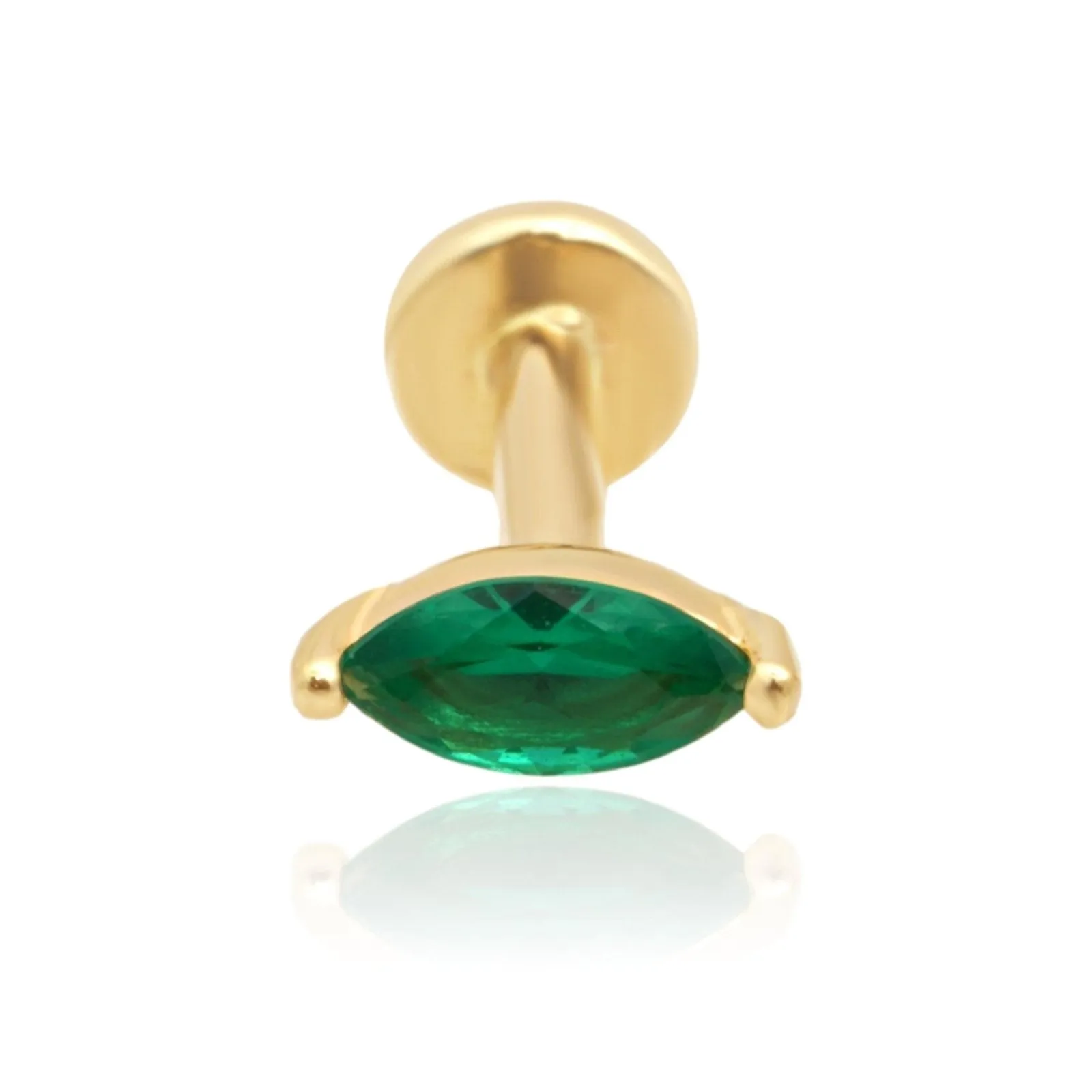 Emerald Crystal Stud Earring