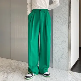 Emerald Green Wide Leg Trousers