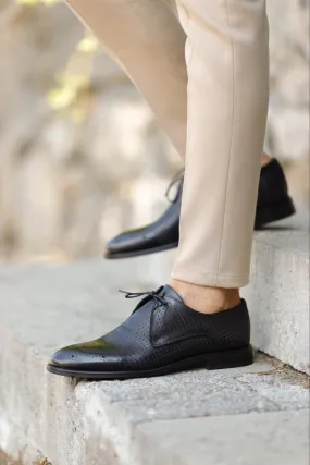 Empire Black Laced Derby Shoes