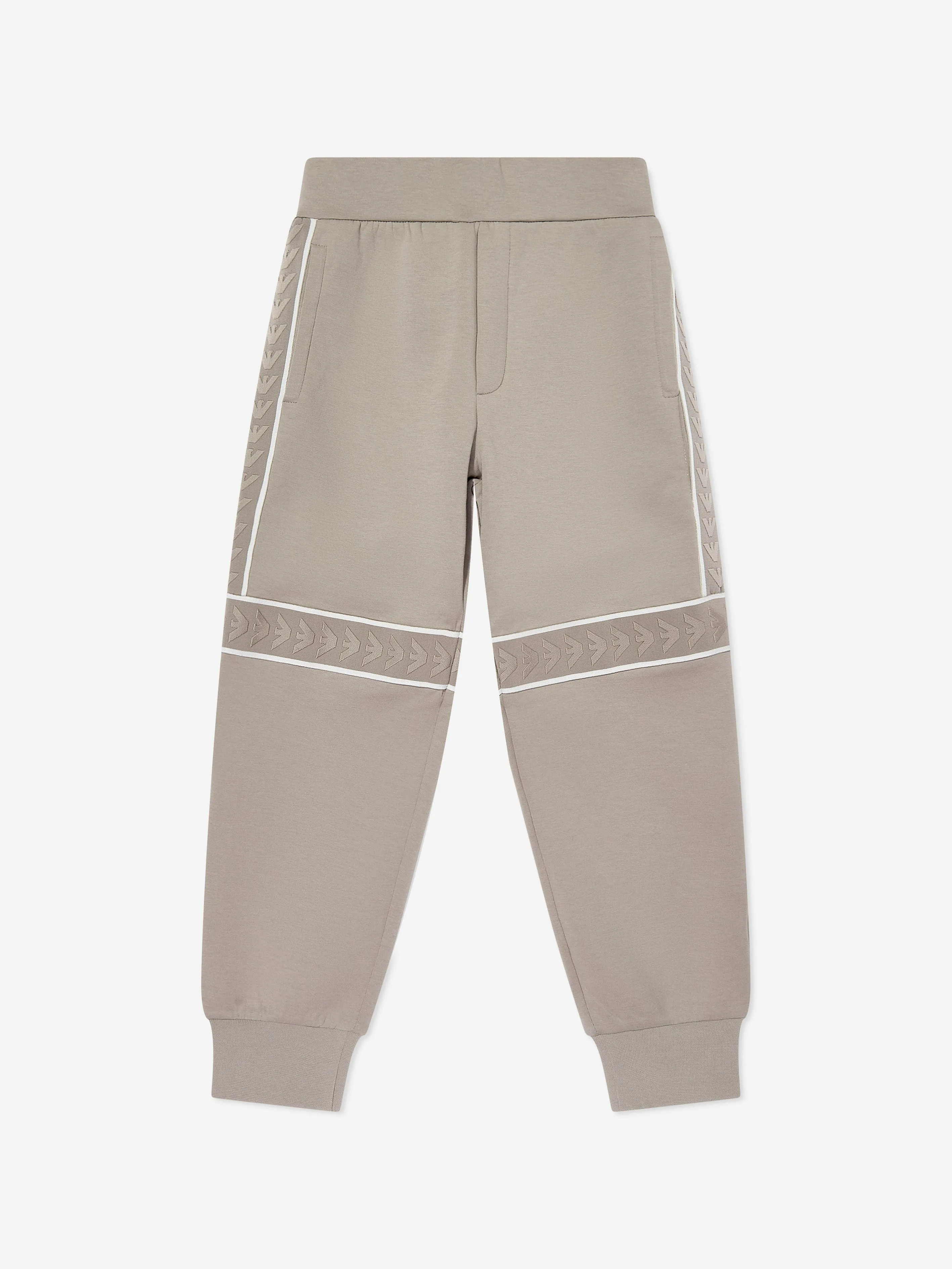 Emporio Armani Boys Logo Joggers in Beige