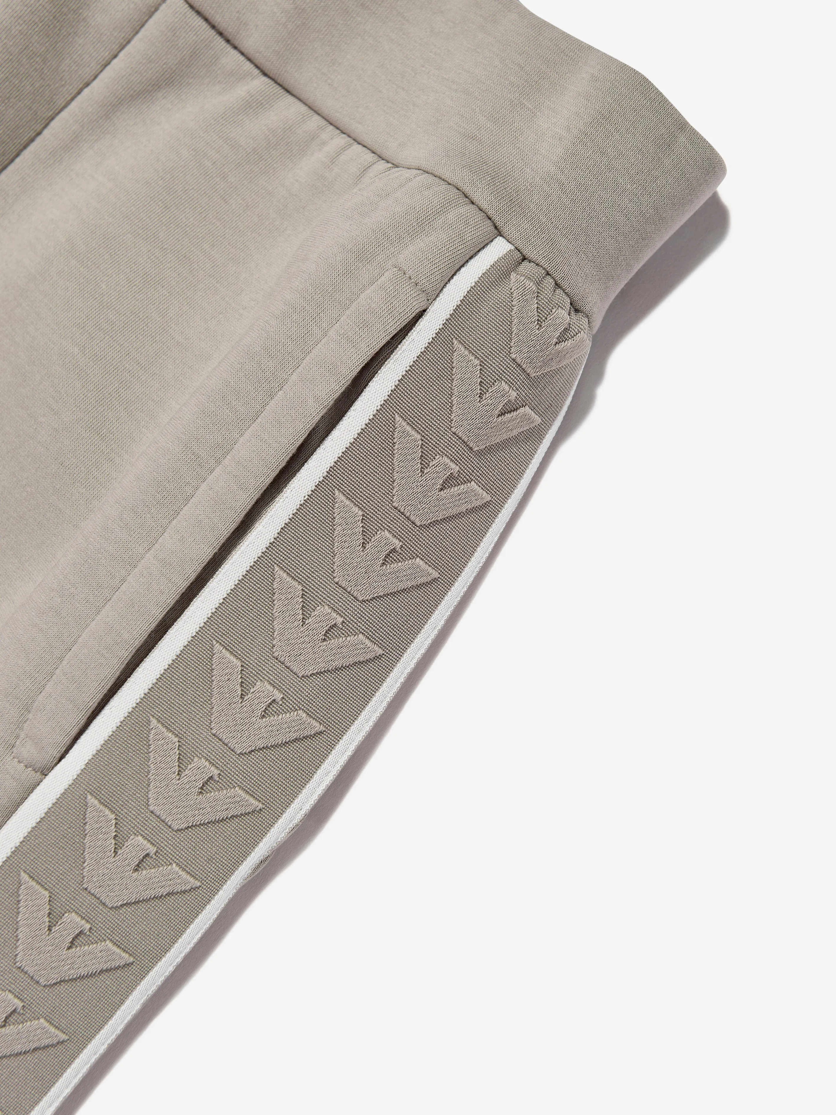 Emporio Armani Boys Logo Joggers in Beige