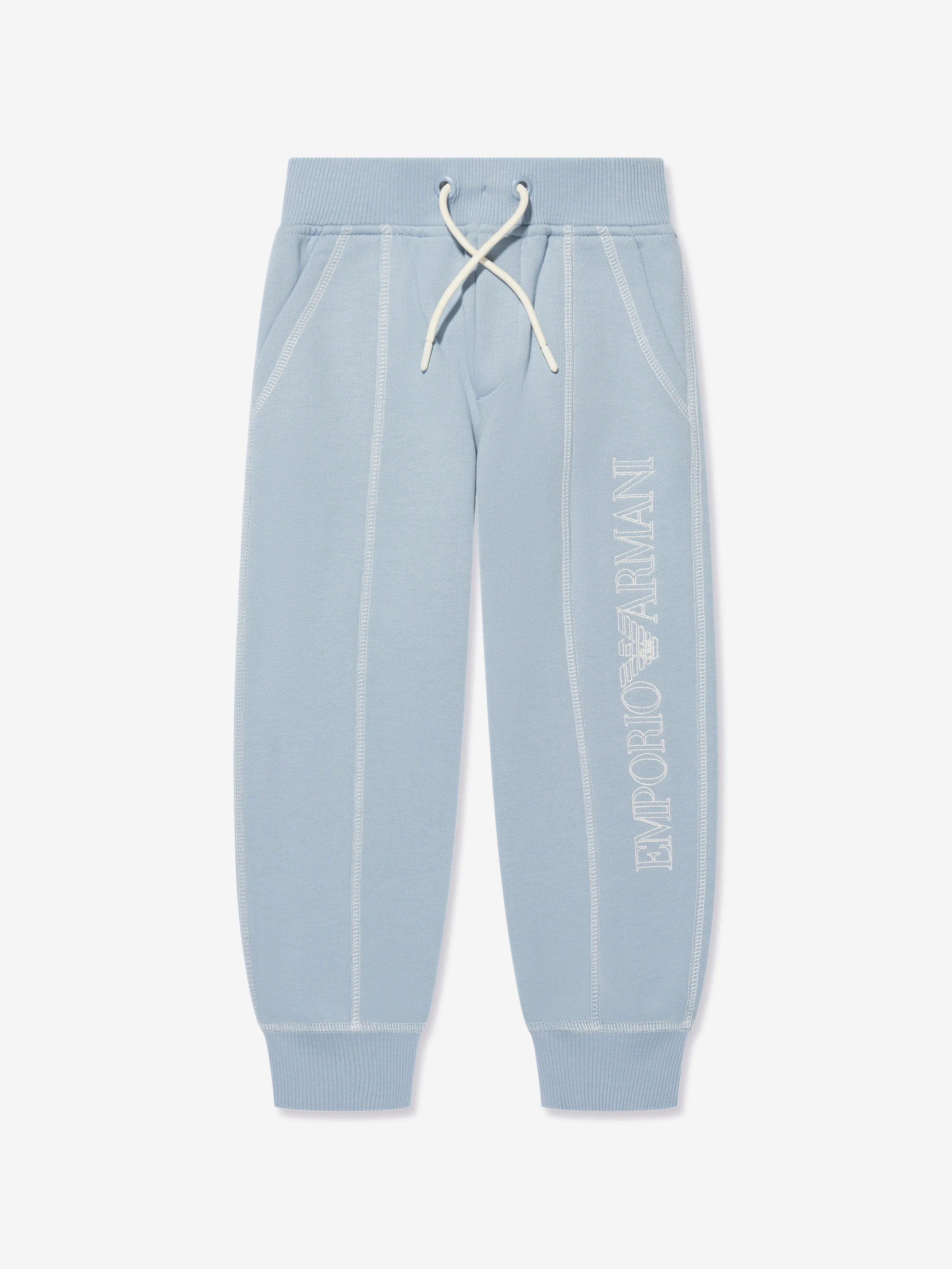 Emporio Armani Boys Logo Joggers in Blue