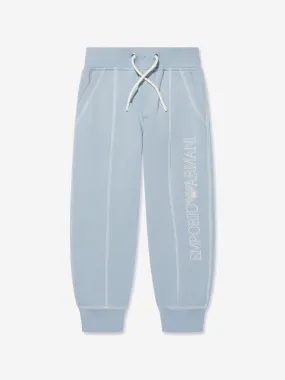 Emporio Armani Boys Logo Joggers in Blue