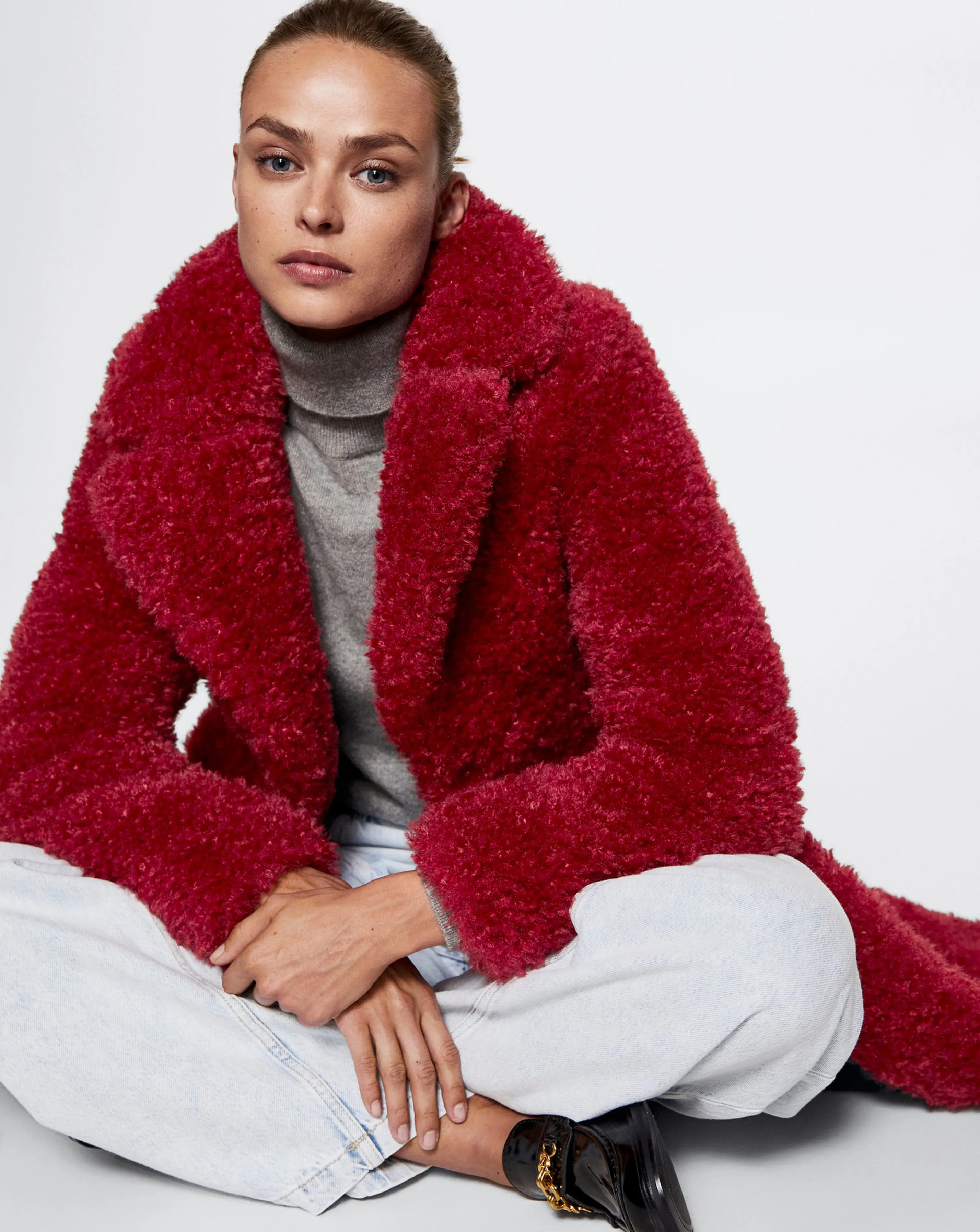 Eureka Fur Boucle Coat