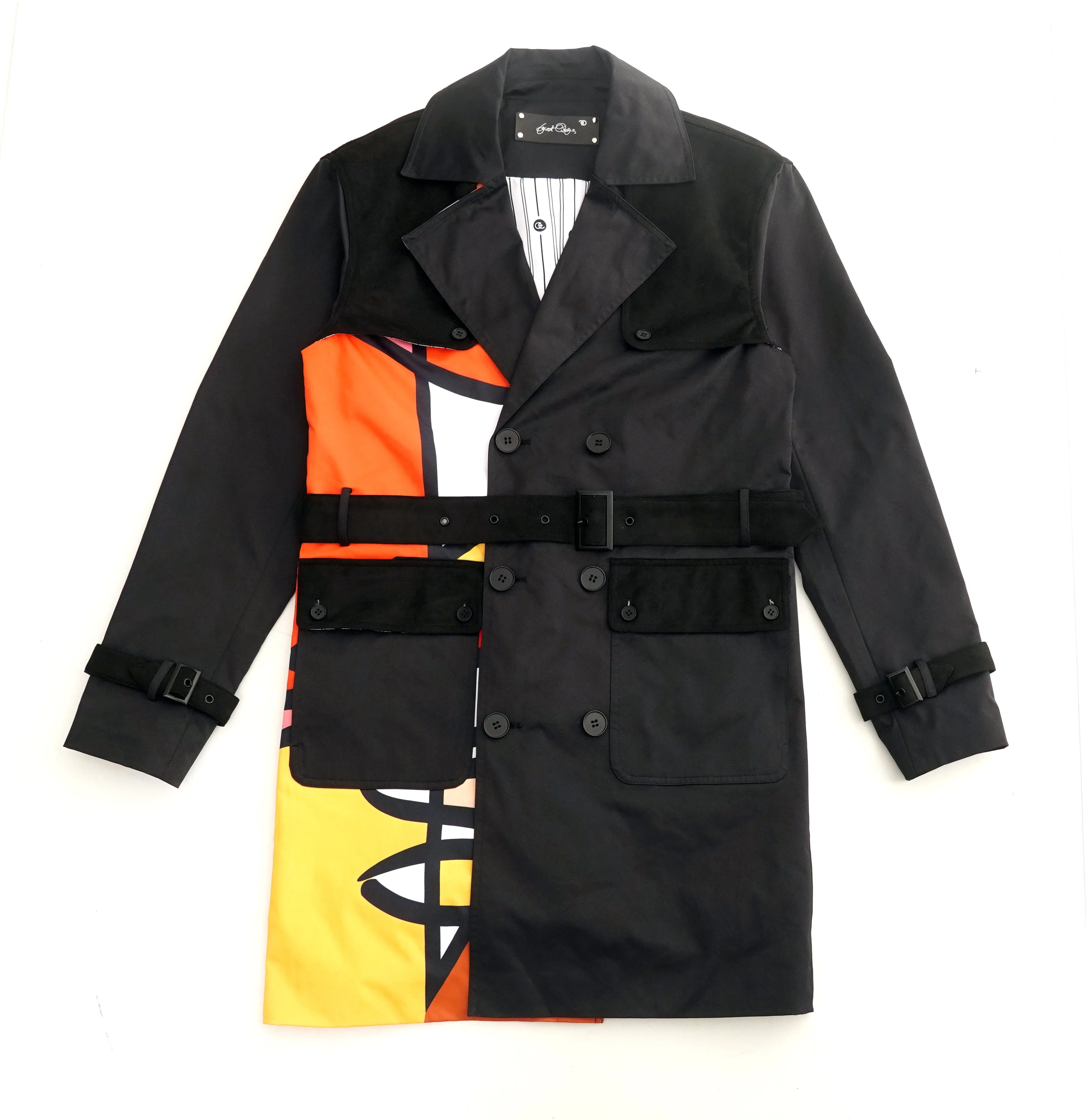 F1310 Black Frost Weatherproof Trench Coat