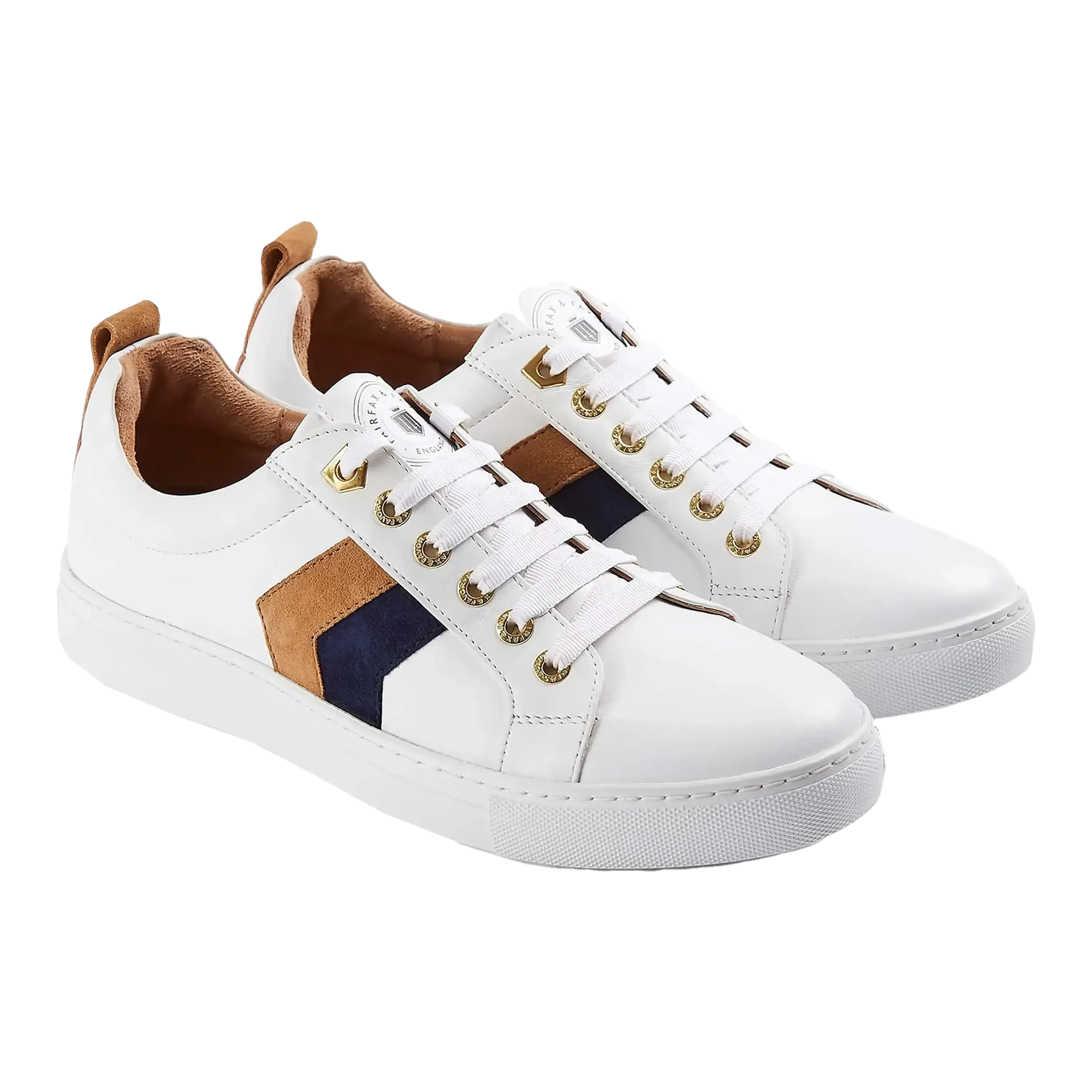 Fairfax & Favor Alexandra Leather Trainers