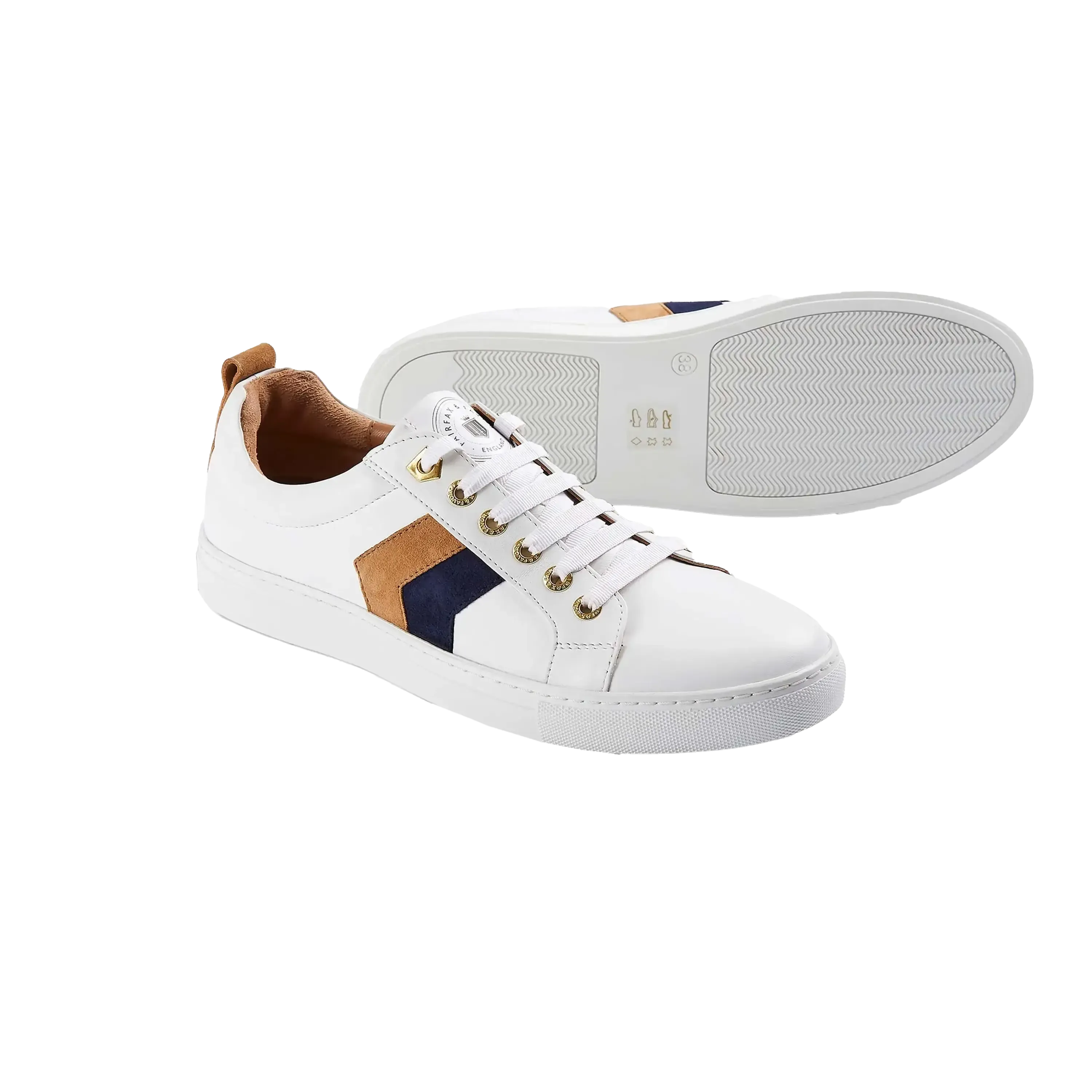 Fairfax & Favor Alexandra Leather Trainers