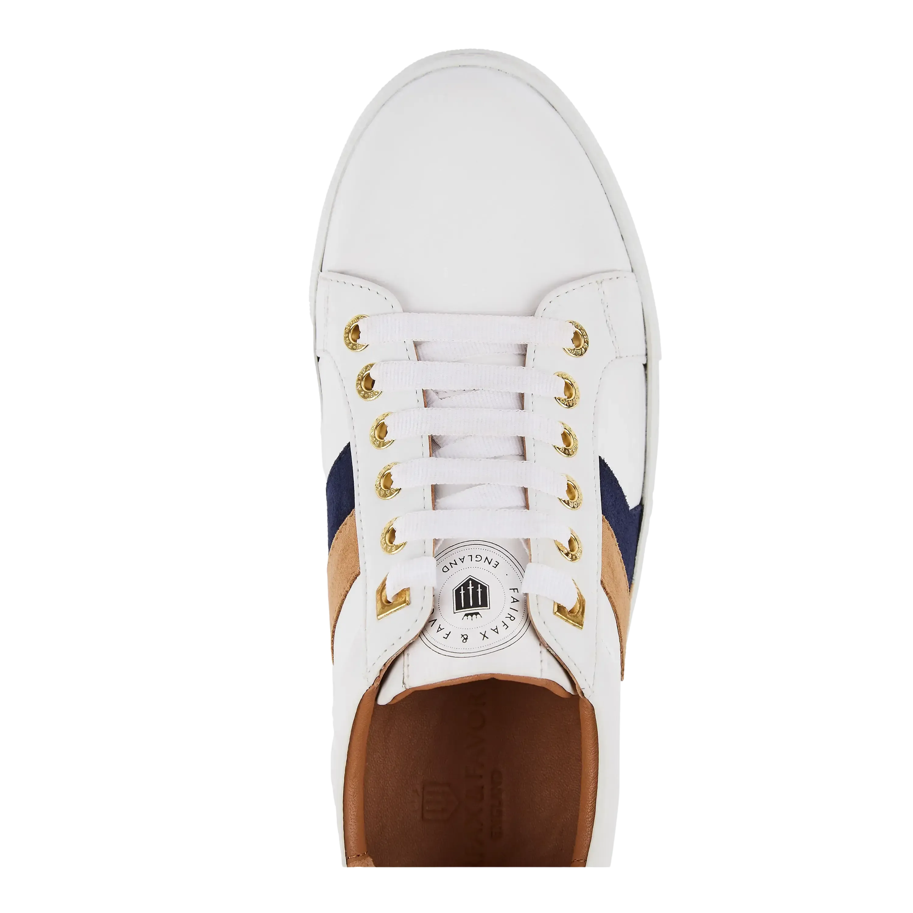 Fairfax & Favor Alexandra Leather Trainers