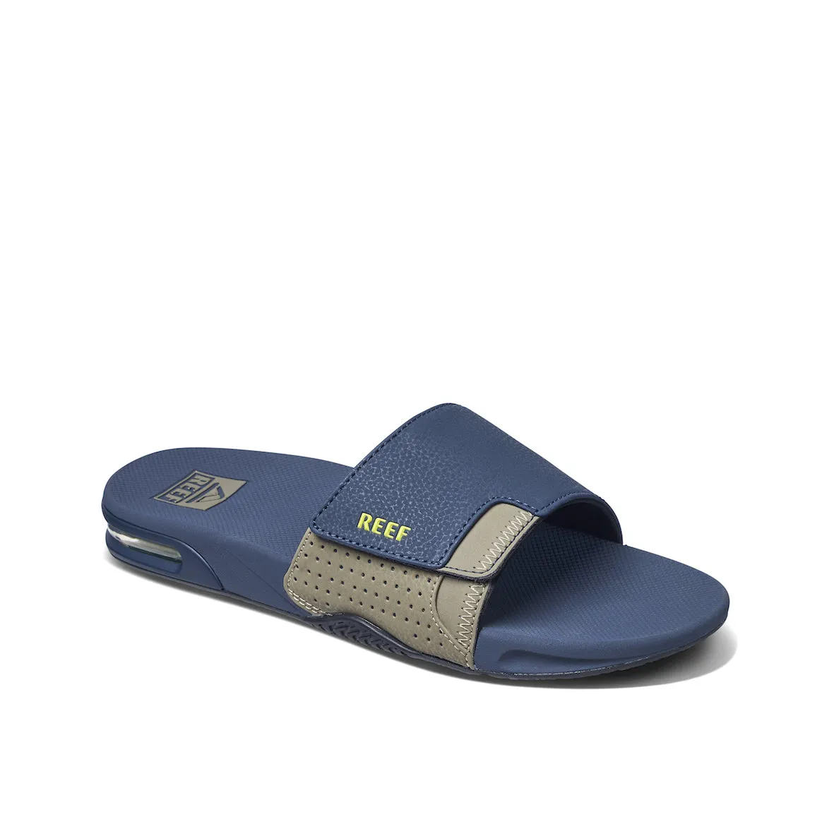 Green Flash Fanning Slide Sandals