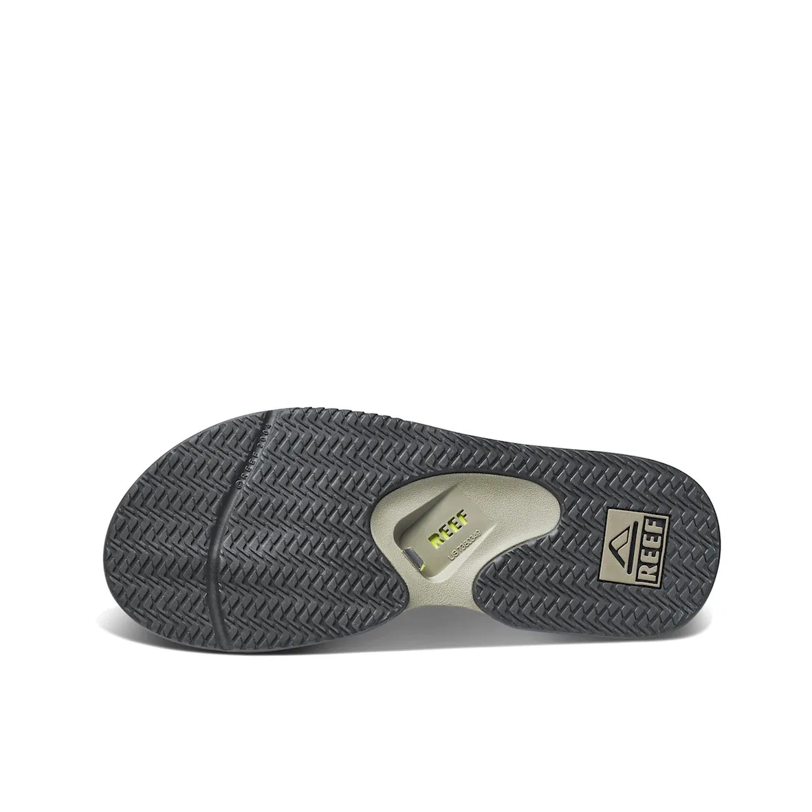 Green Flash Fanning Slide Sandals