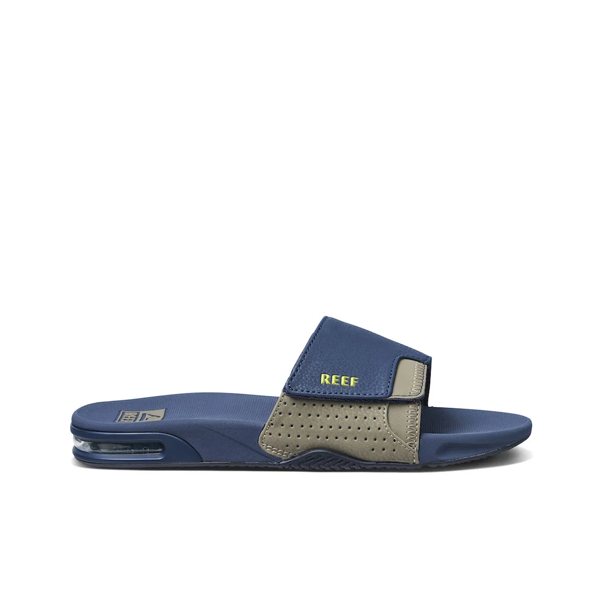 Green Flash Fanning Slide Sandals