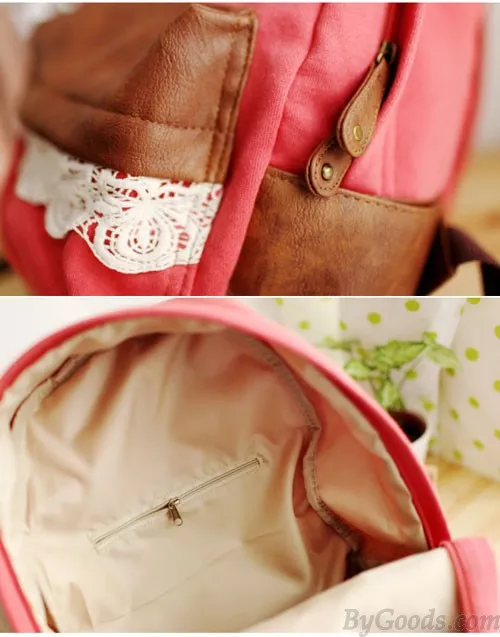 Fashion Cute Canvas Lace Backpacks