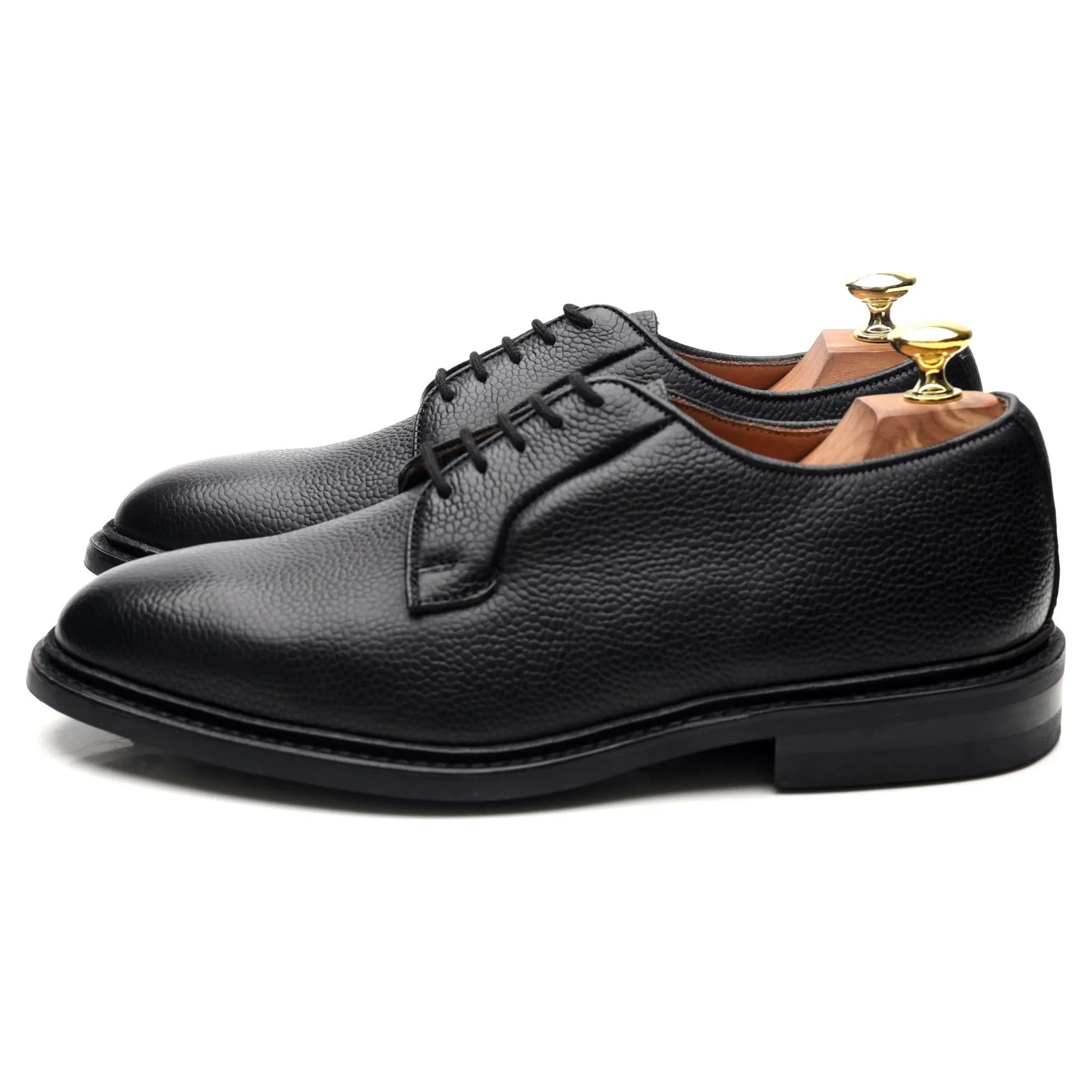 'Fenwick' Black Leather Derby UK 7