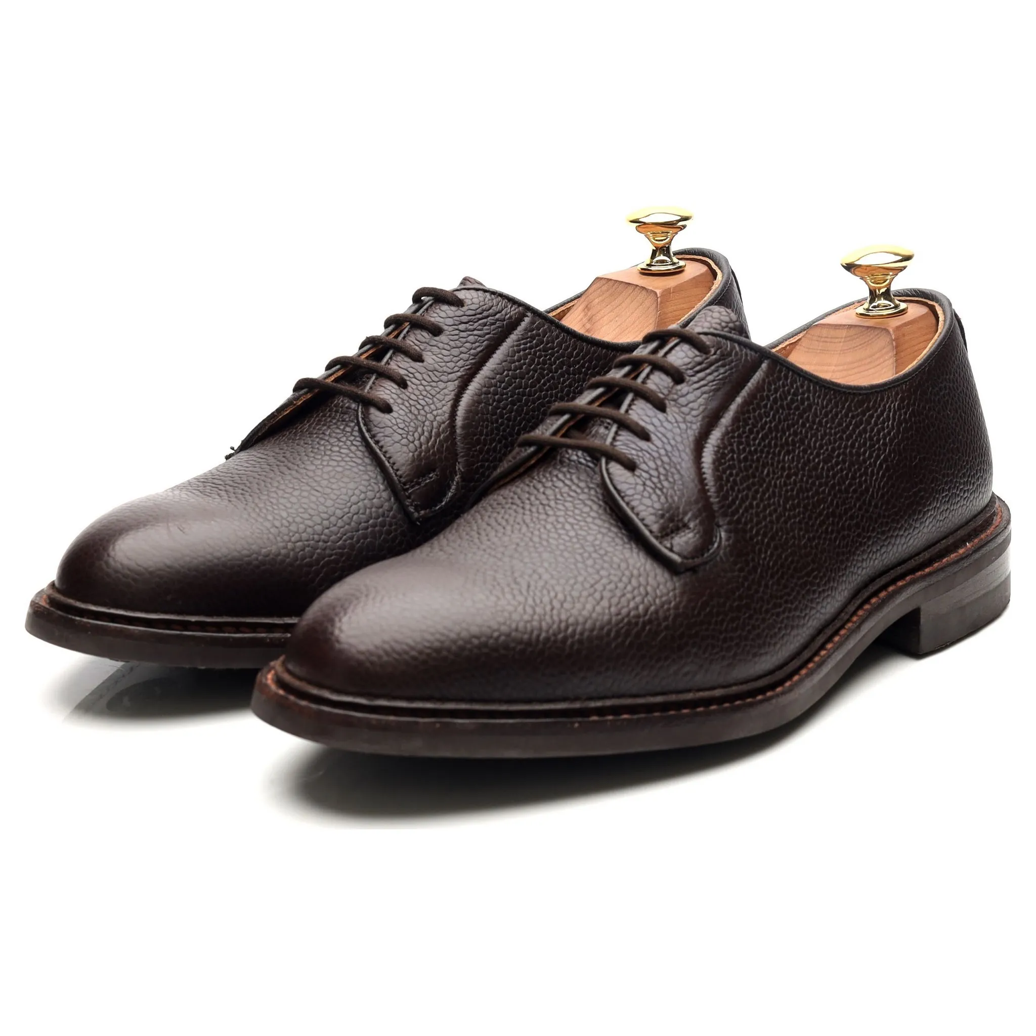 'Fenwick' Dark Brown Leather Derby UK 7