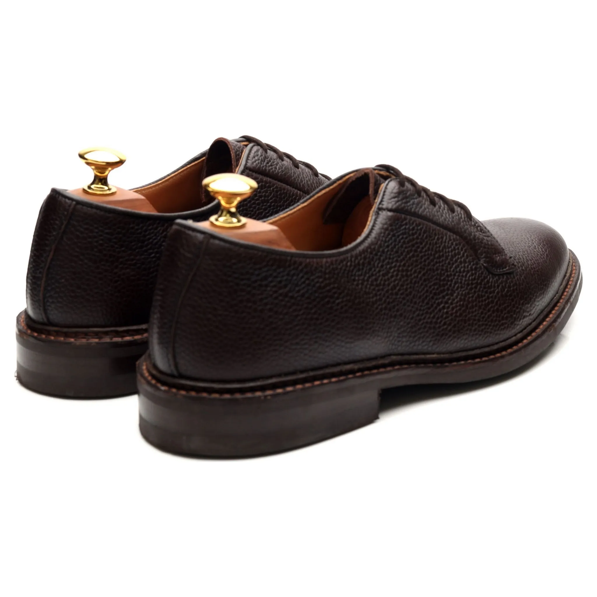 'Fenwick' Dark Brown Leather Derby UK 7