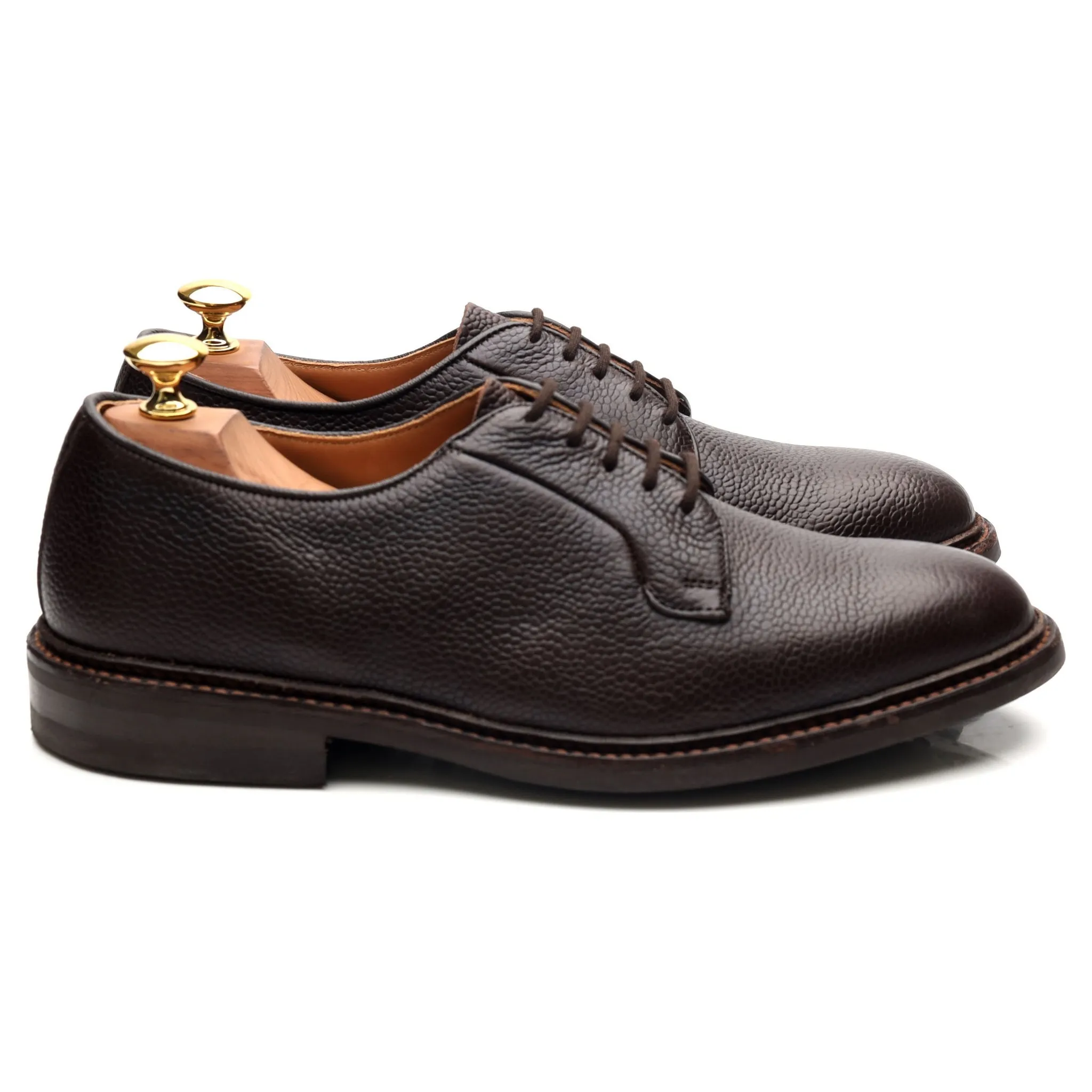 'Fenwick' Dark Brown Leather Derby UK 7