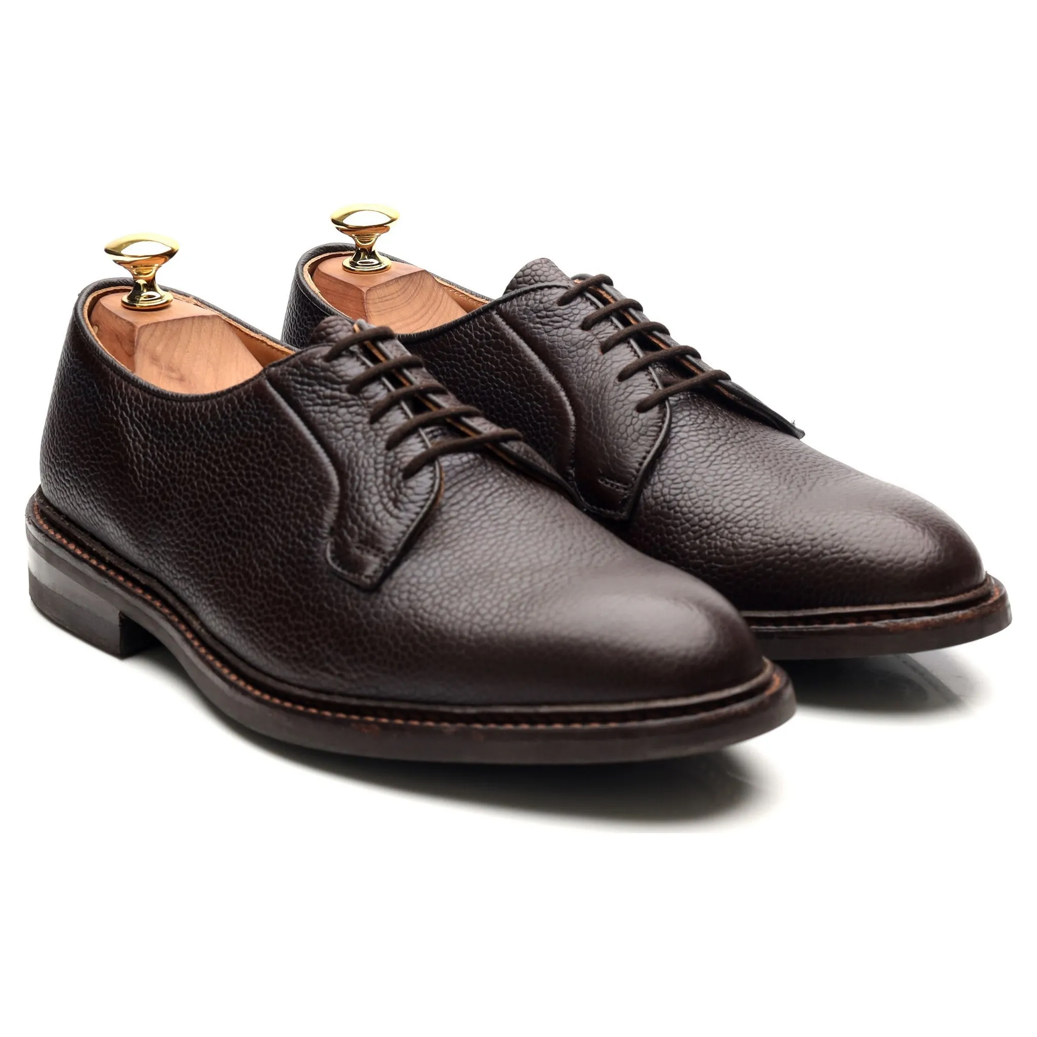 'Fenwick' Dark Brown Leather Derby UK 7