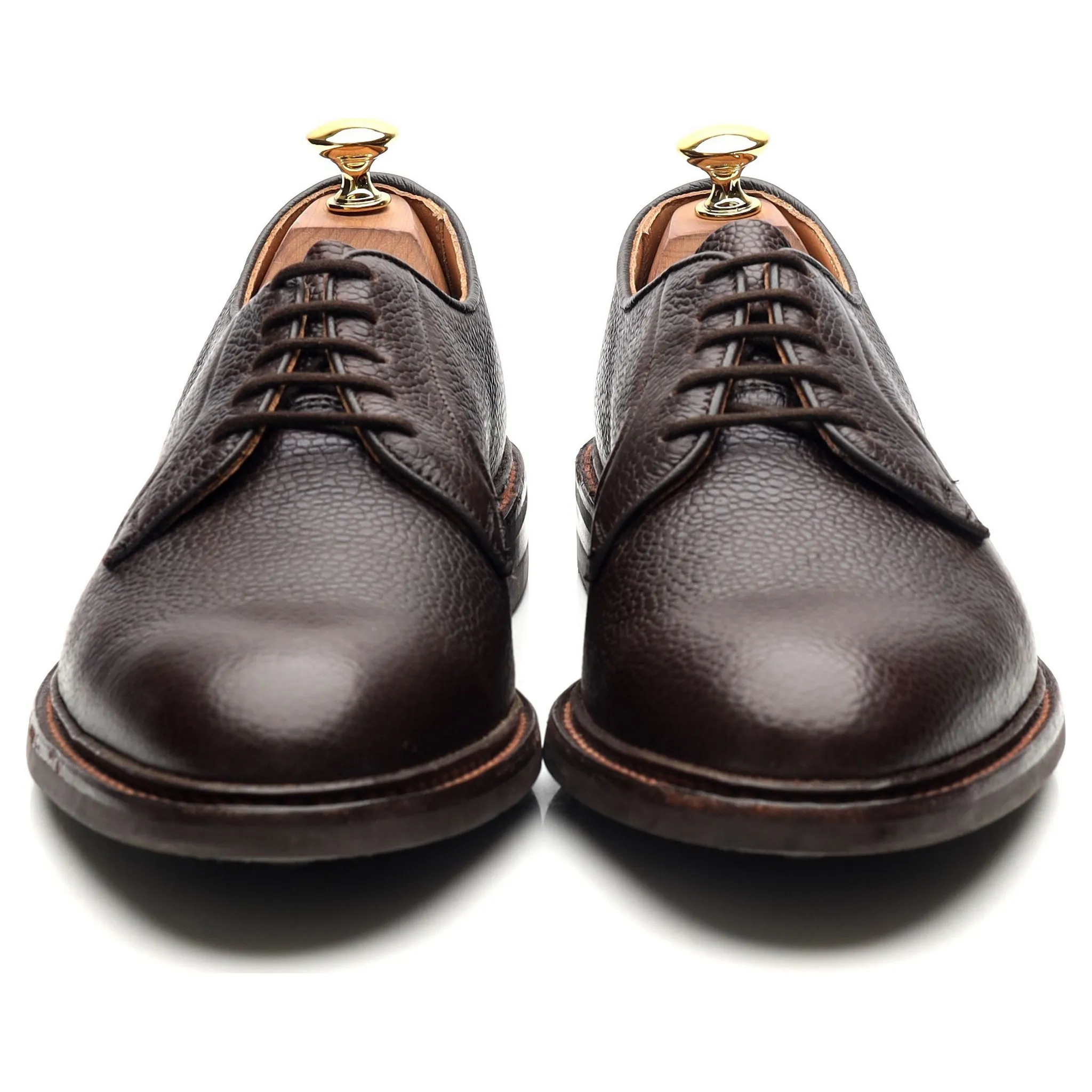 'Fenwick' Dark Brown Leather Derby UK 7