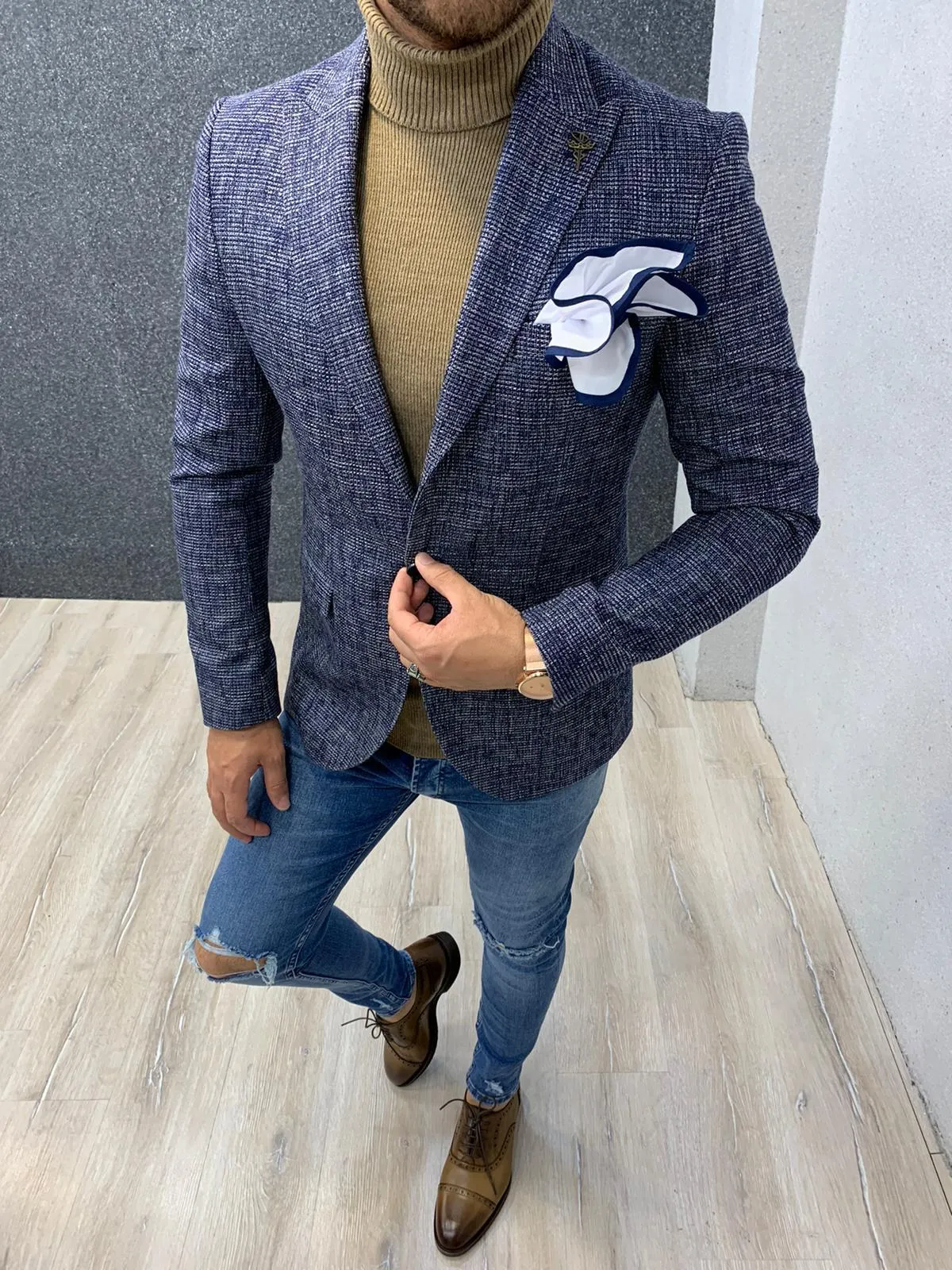 Slim Fit Wool Coat