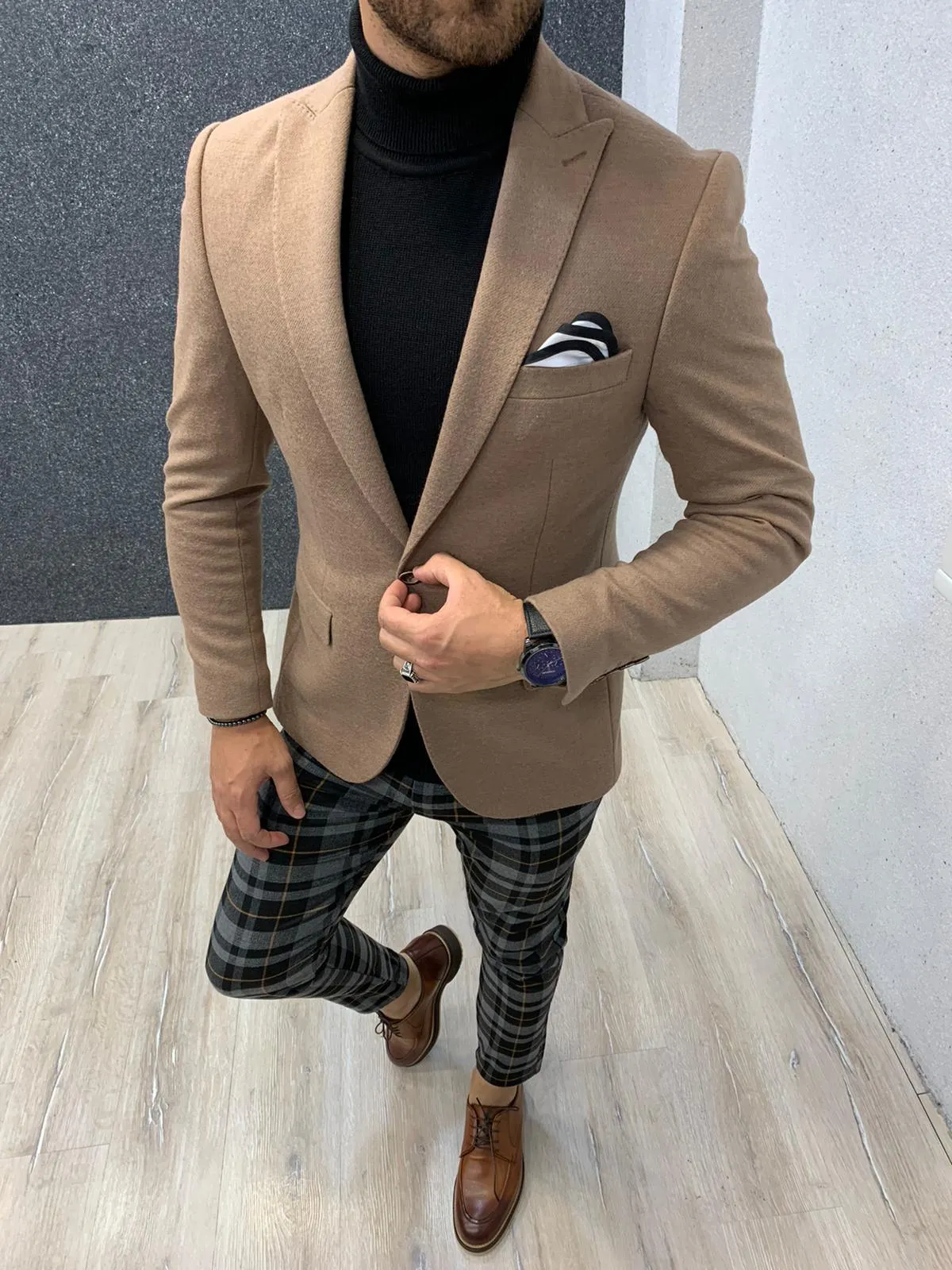 Slim Fit Wool Coat