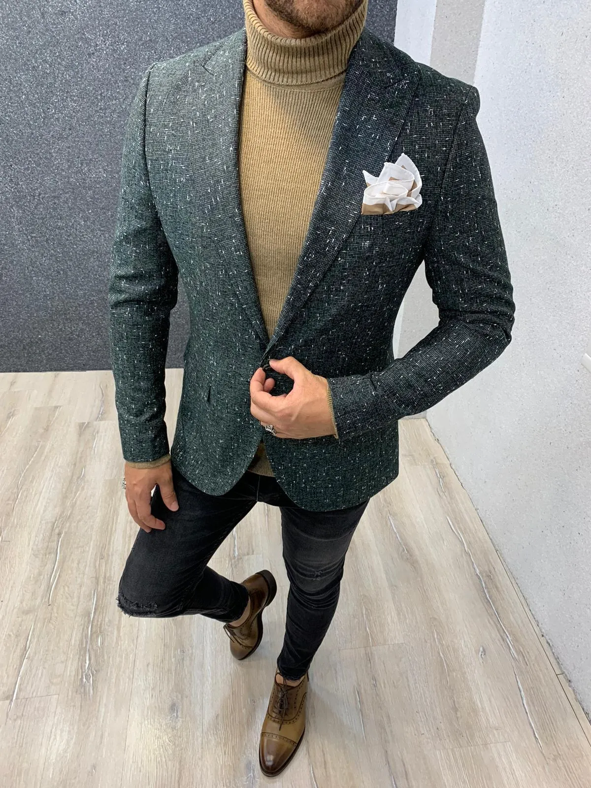 Slim Fit Wool Coat