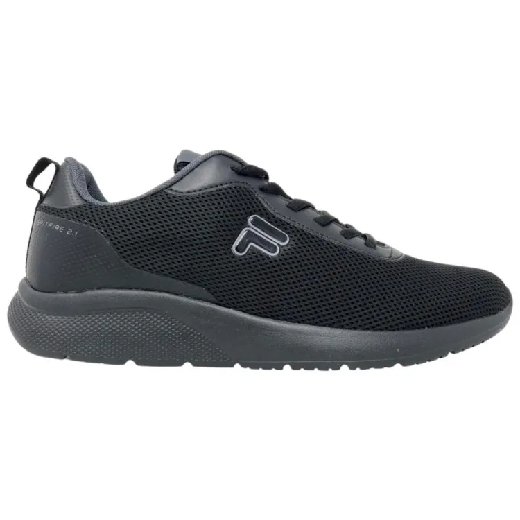 Black Canvas Men's FILA FFM077 SPITFIRE Sneakers