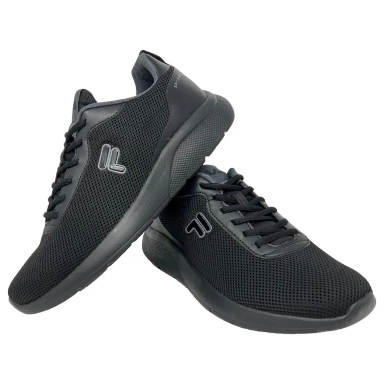 Black Canvas Men's FILA FFM077 SPITFIRE Sneakers