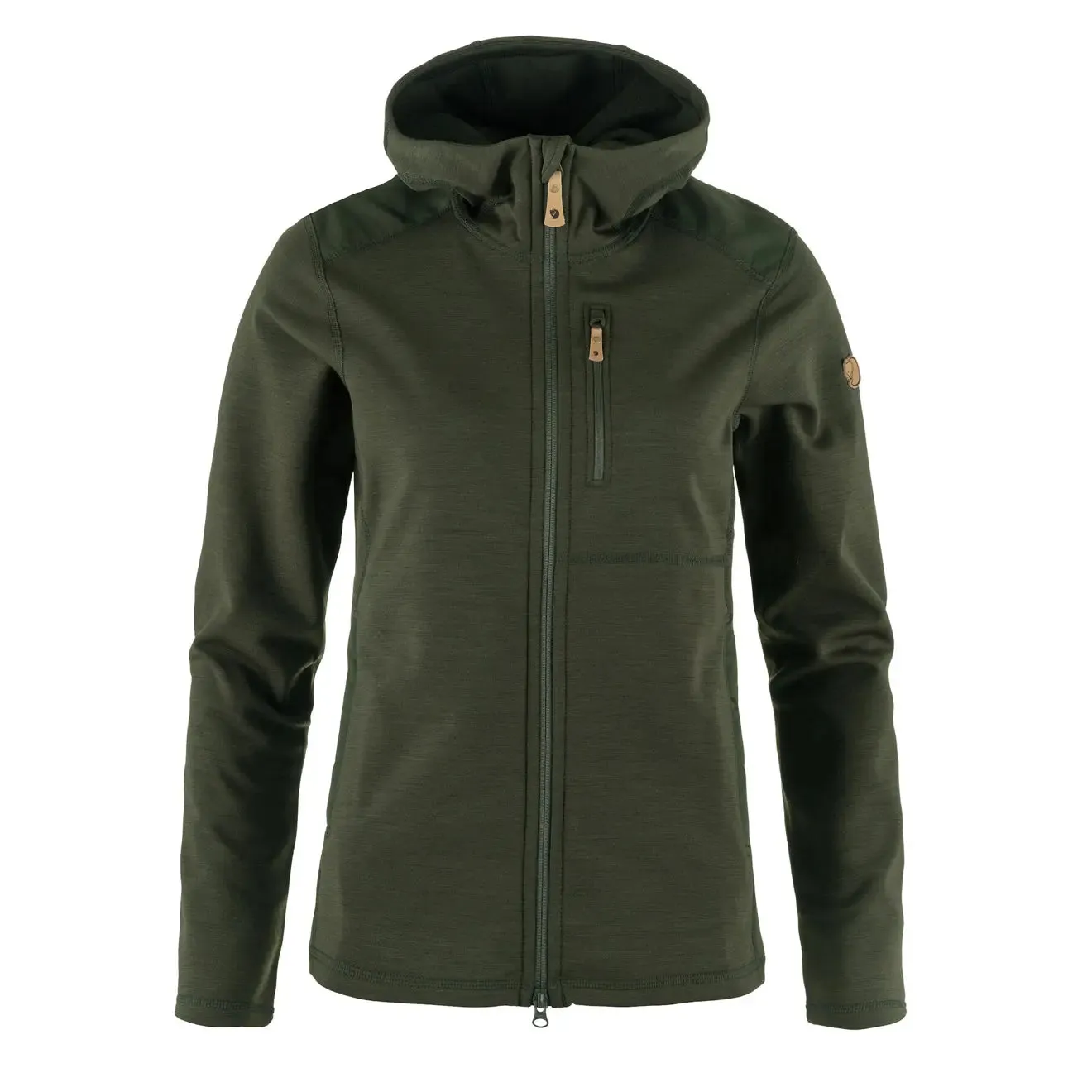 Fjallraven Women's Keb Fleece Hoodie - Deep Forest