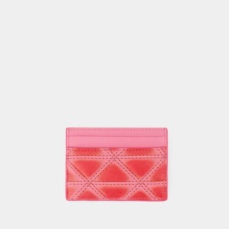 Flat Card Holder - Vivienne Westwood - Leather - Pink