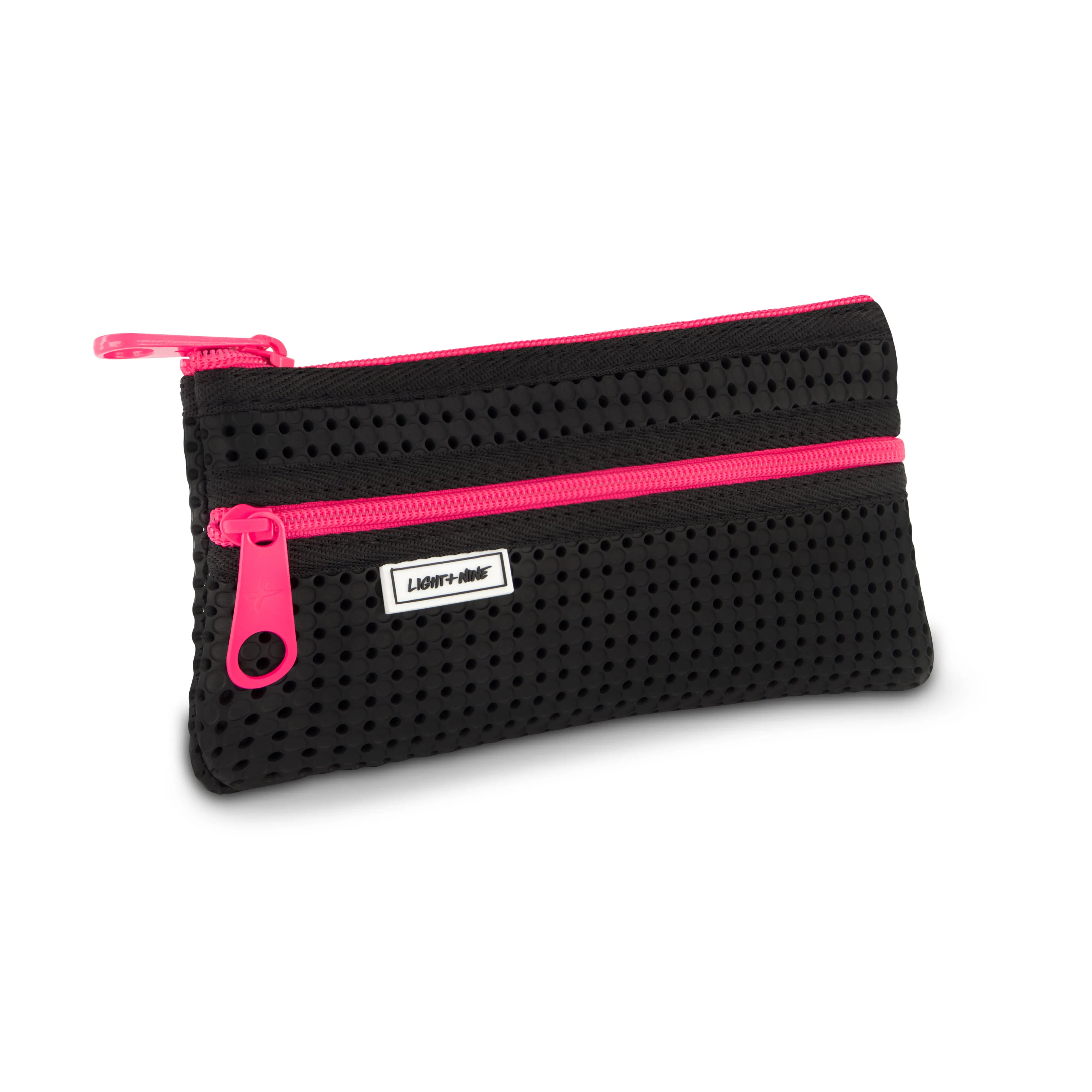 Flat Pencil Pouch Neon Pink