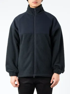 Military Style Fleece Zip-Up Jacket