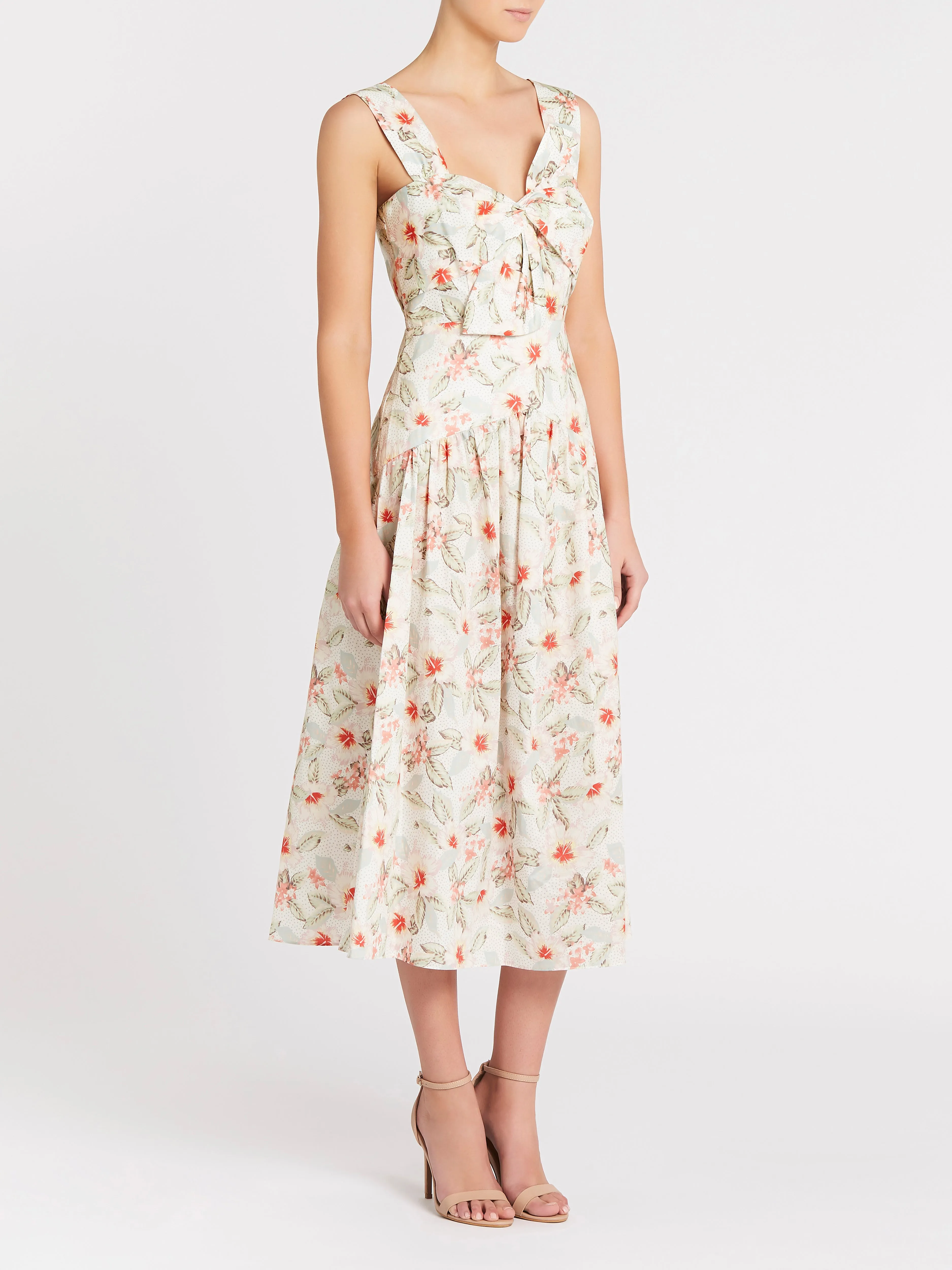 Floral Print Bow Dress