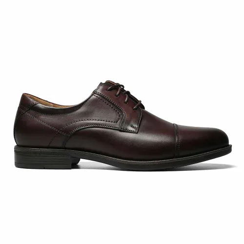 Men's Florsheim Midtown Brown Leather Cap Toe Oxfords